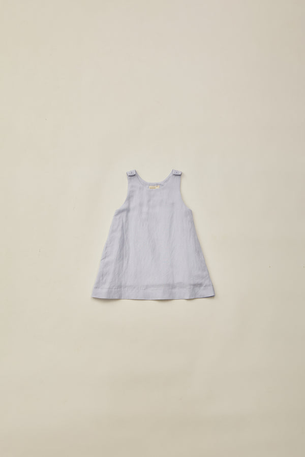 Mini Sleeveless A-Line Dress in Mist Blue