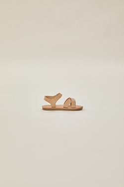 Mini Ada Stitched Sandals in Beige