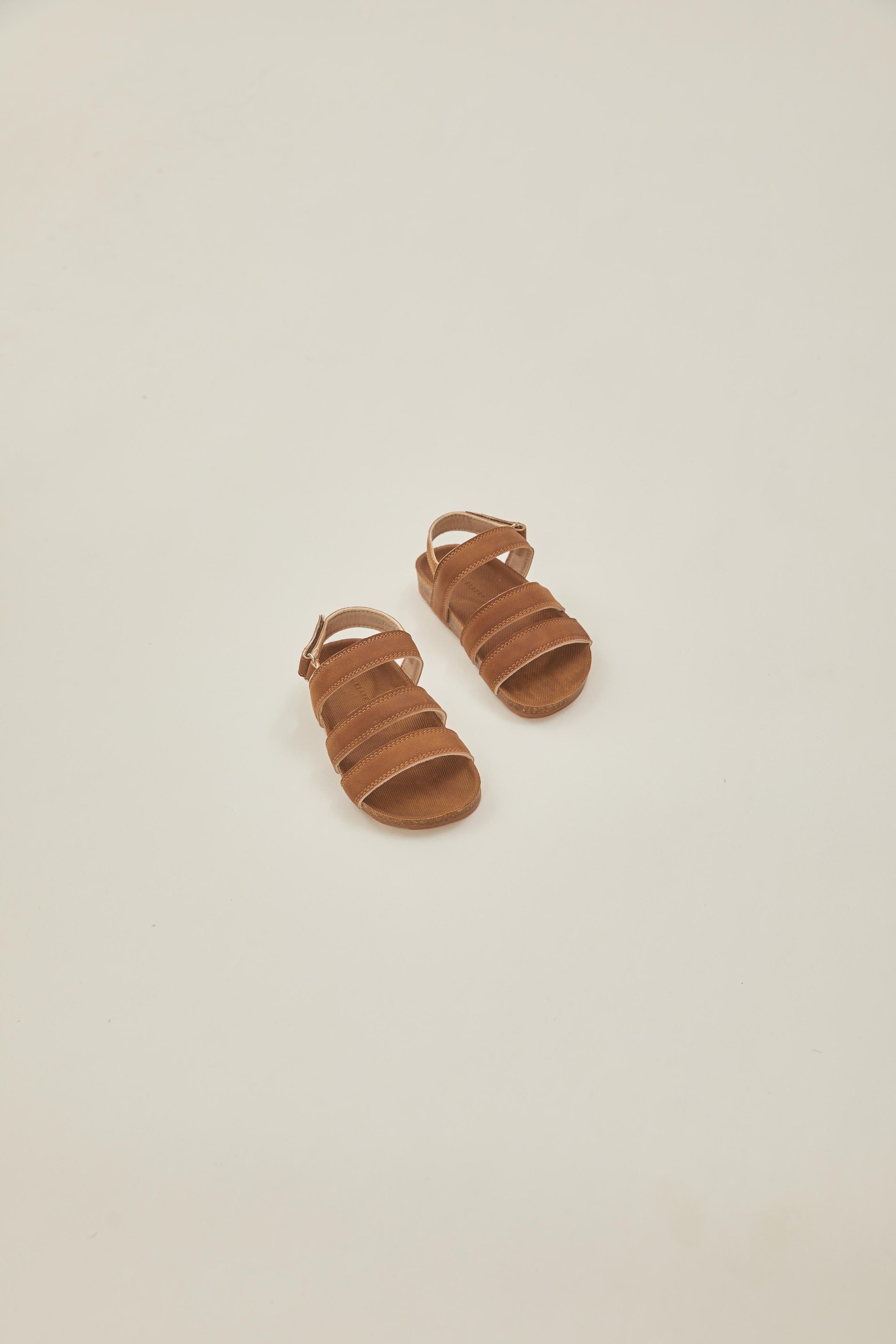 Mini Tevy Strap Sandals in Sand