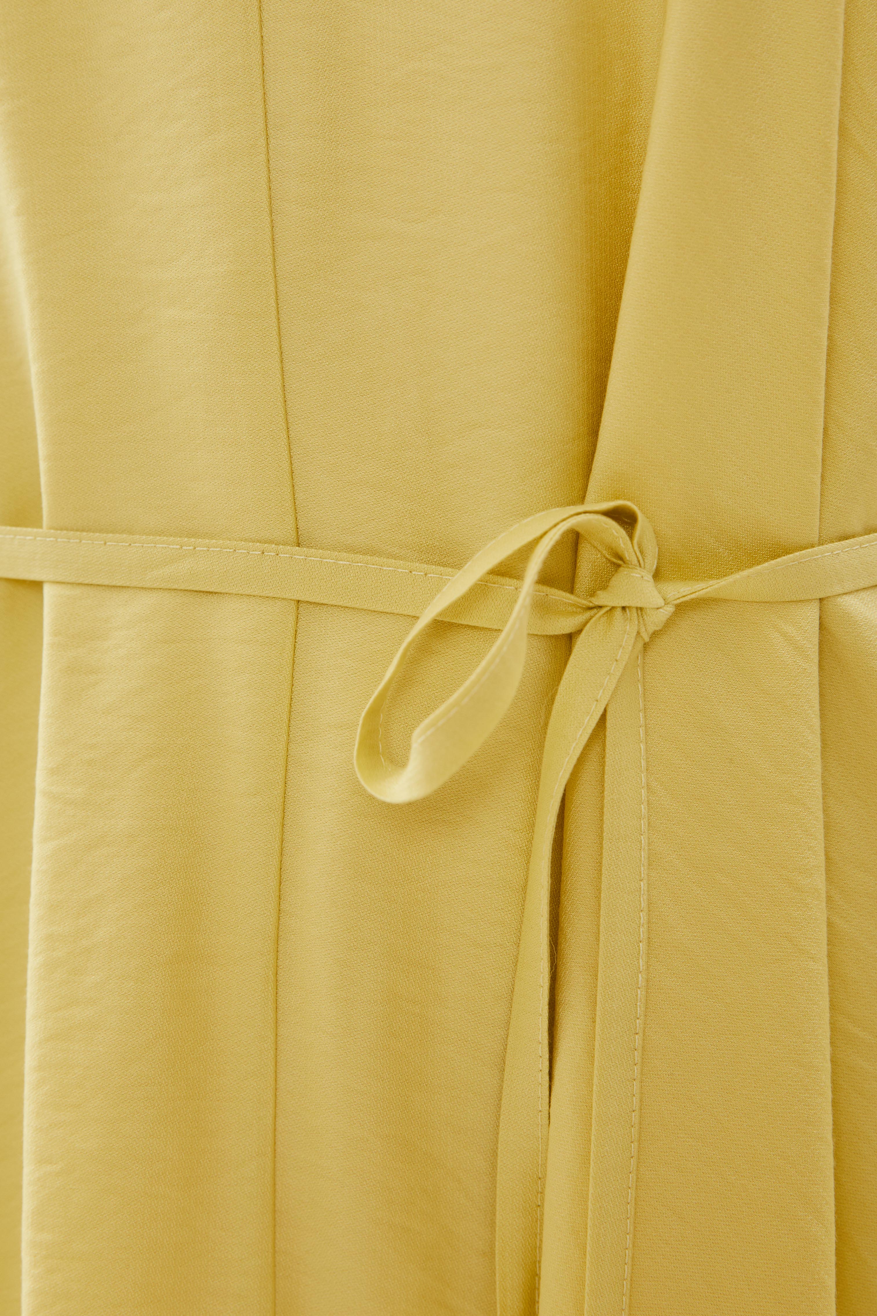 Flare Maxi Dress in Lemon