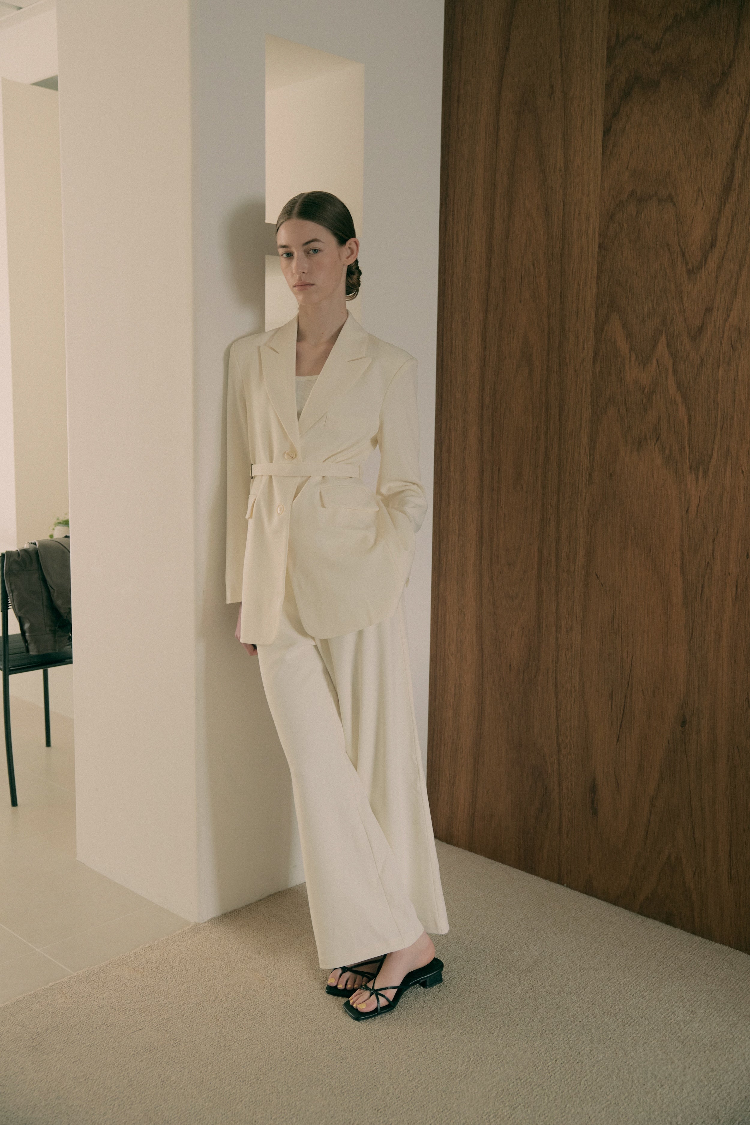 Suiting Trousers in Ivory