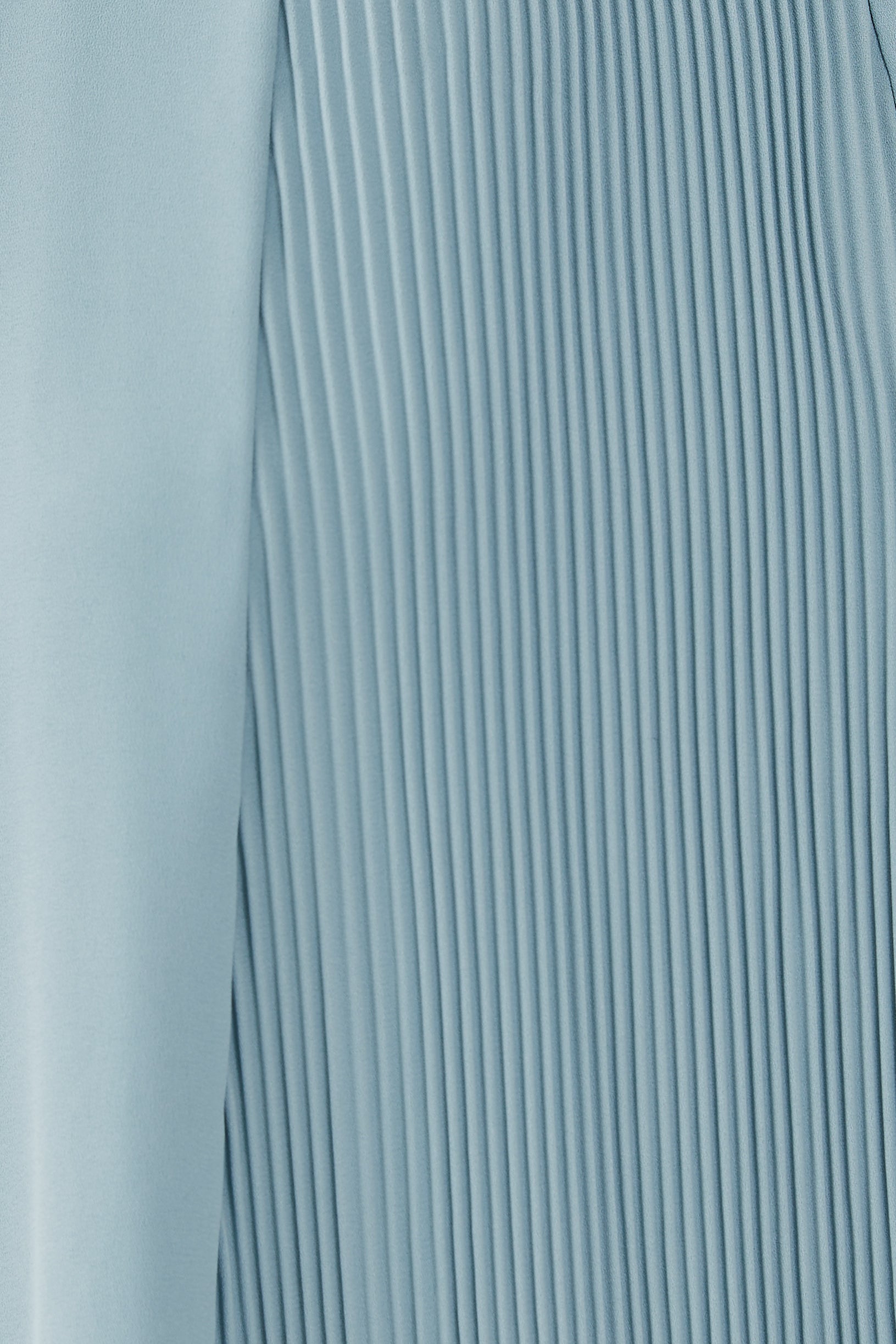 Pleated Halter Dress in Ocean