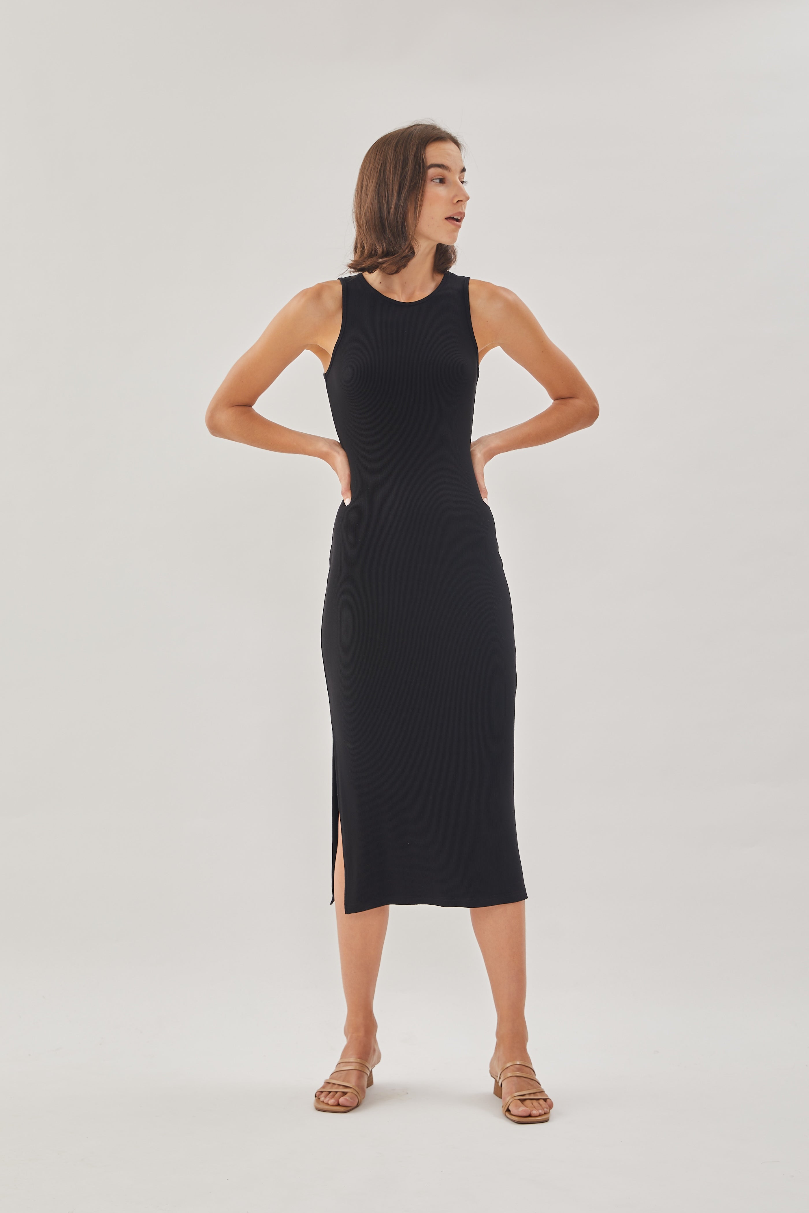 Knitted Dress in Black