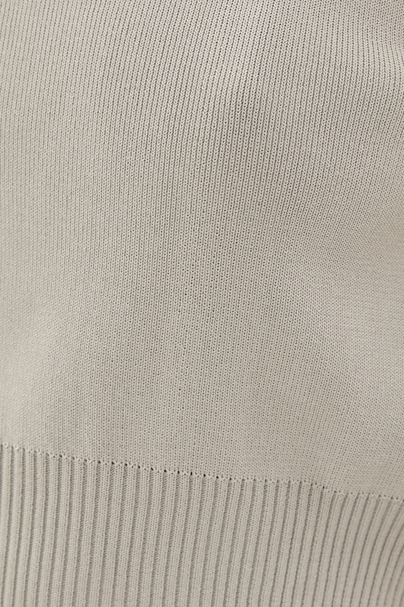 Sweater Cropped Knit Vest in Mist
