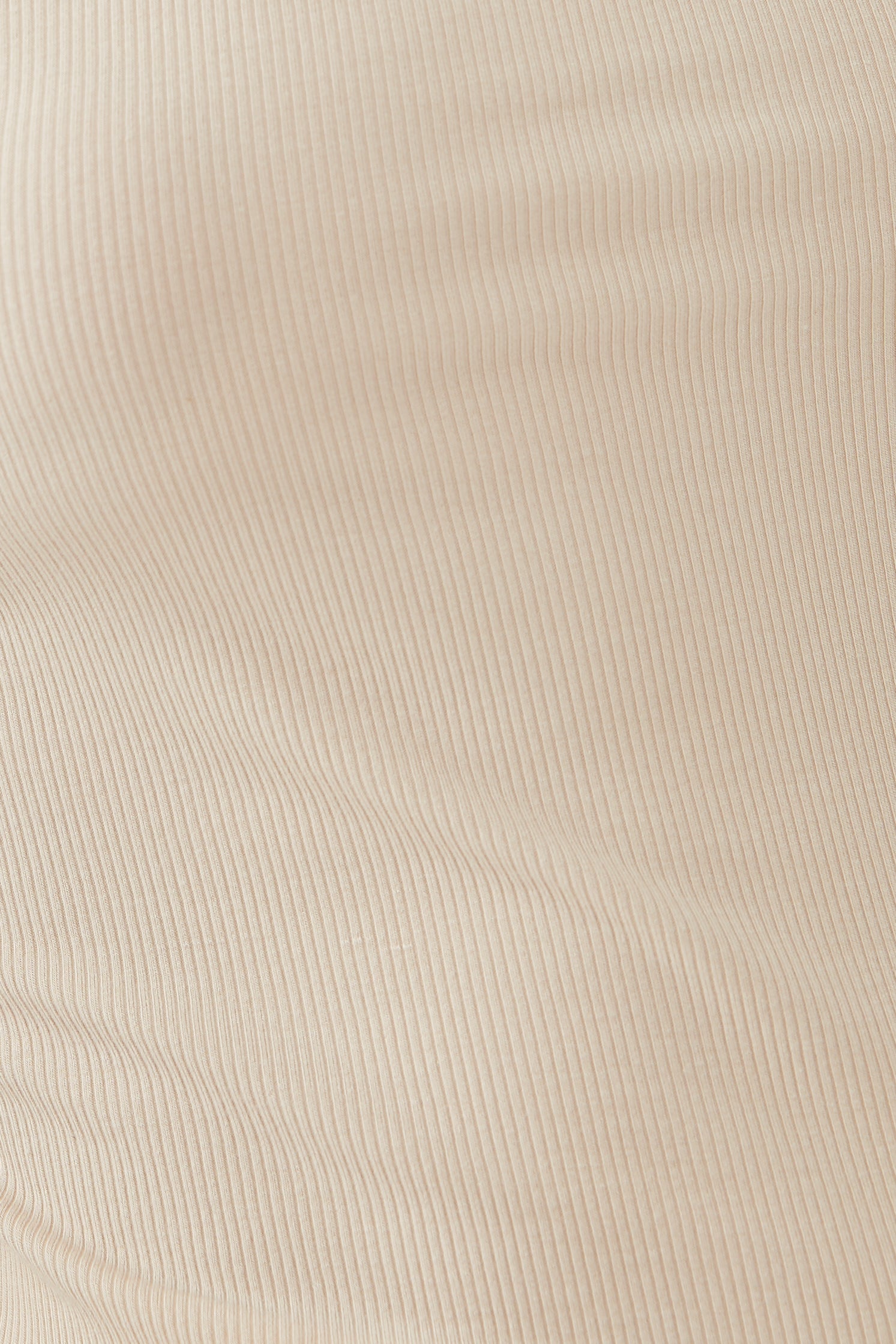 Square Neck Knit Top in Beige