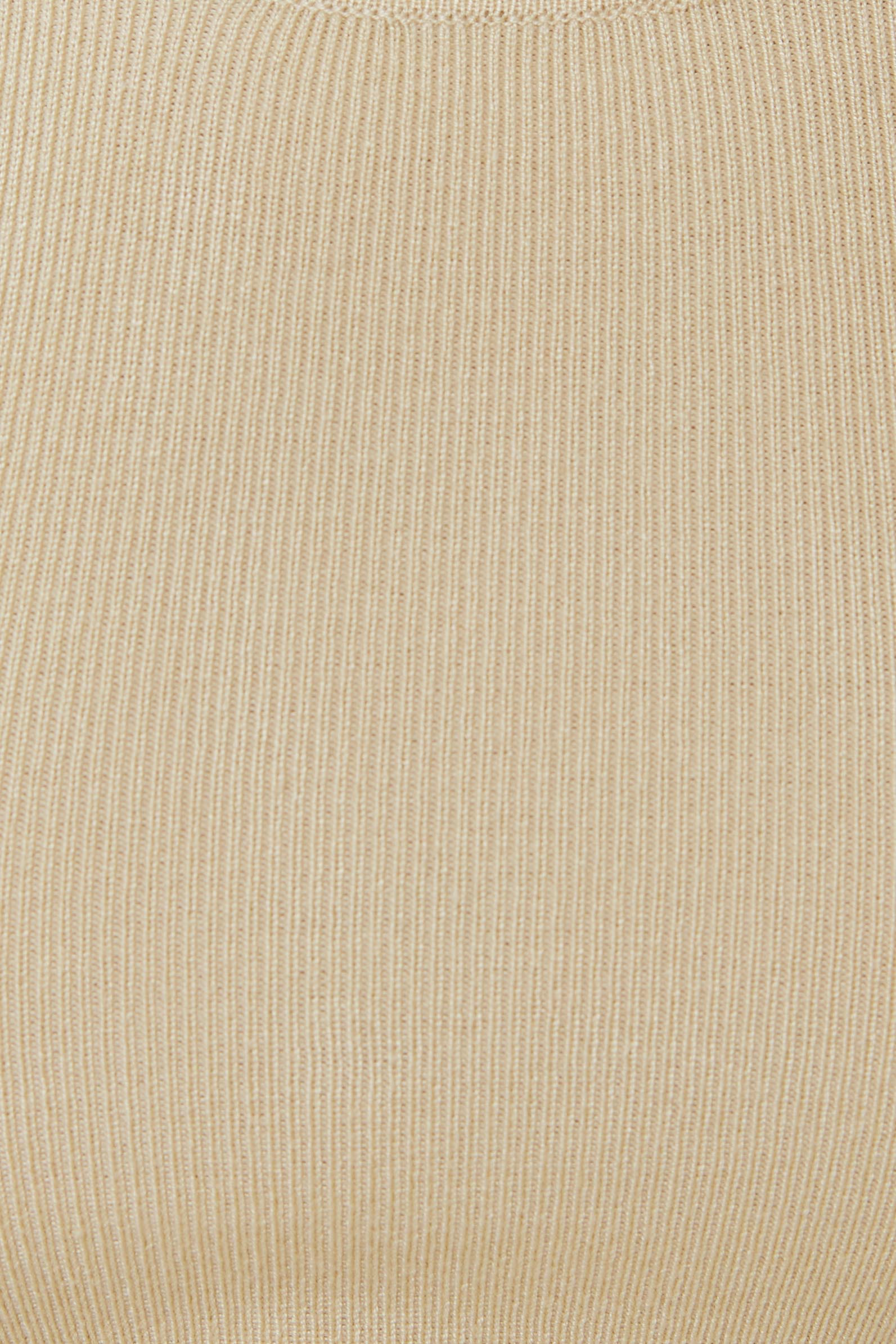 Sleeveless Knit Cropped Tank in Ivory