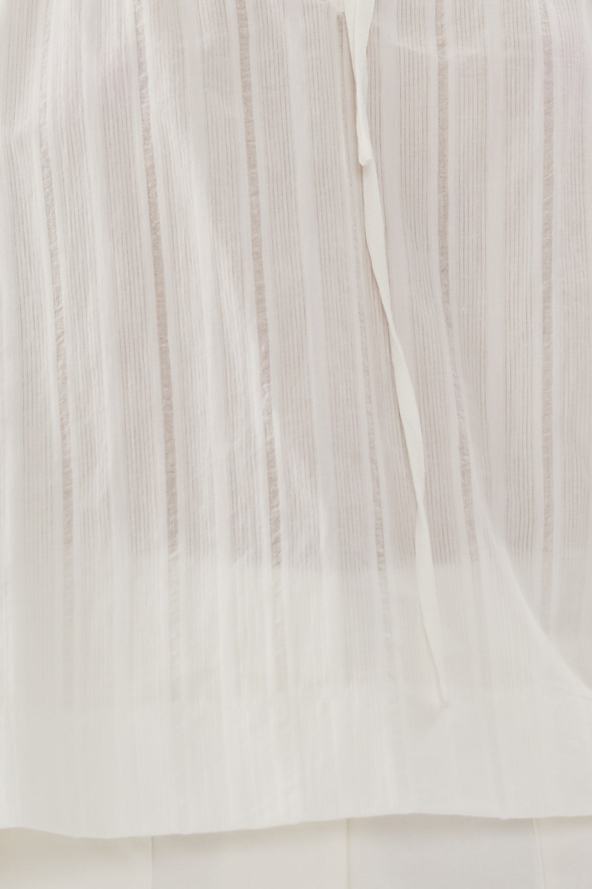 Cotton Poplin Blouse in White