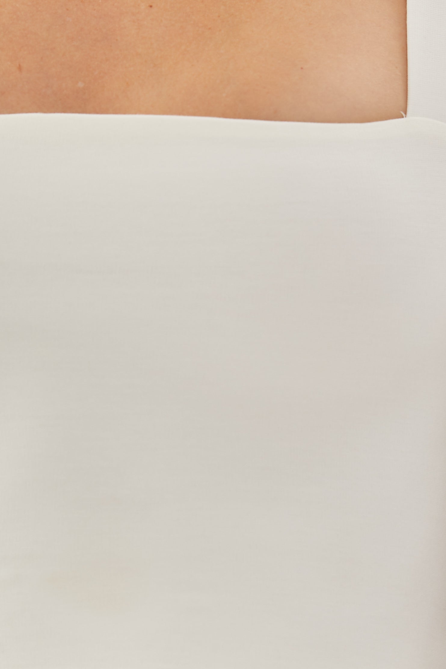 Classic Straight Neck Tank Top in White (Sale)
