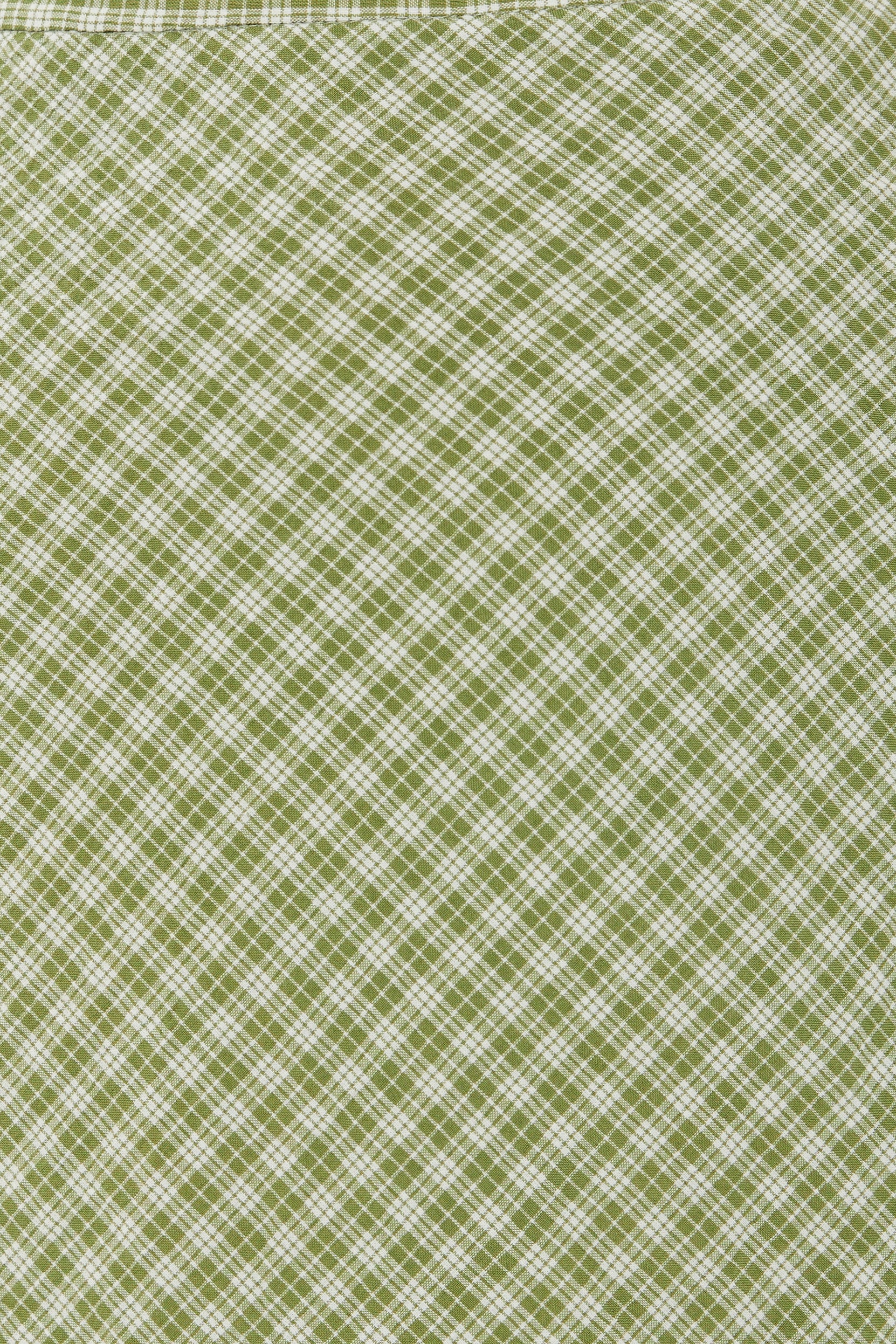 Slip Skirt in Gingham Fern