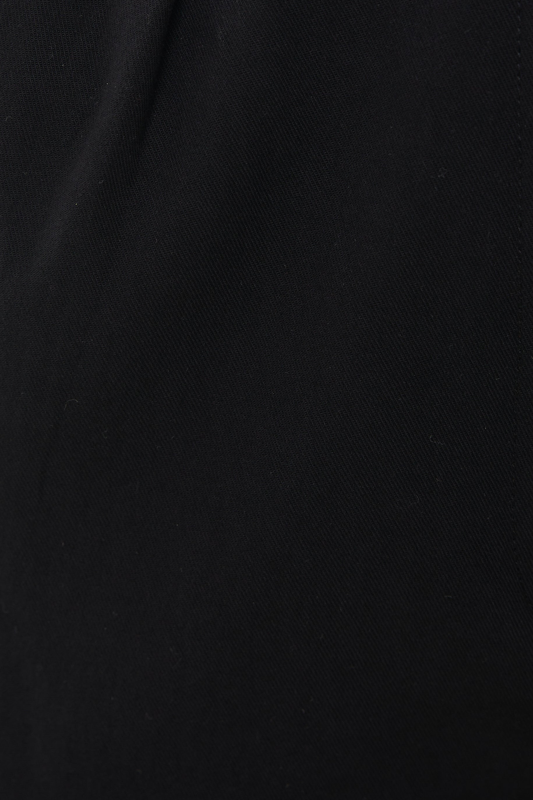 Cotton Pleated Trouser in Black