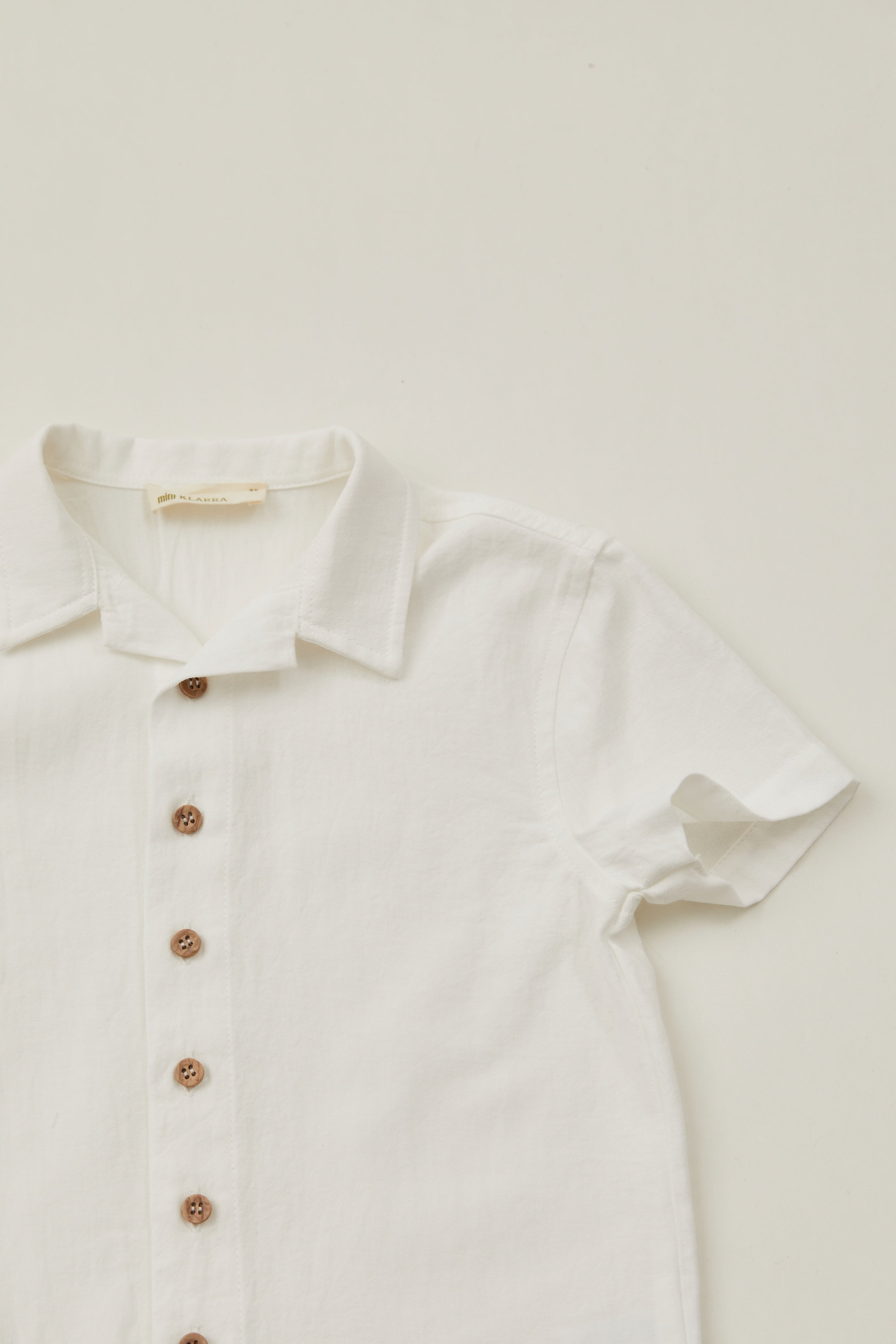 Mini Cotton Shirt in White