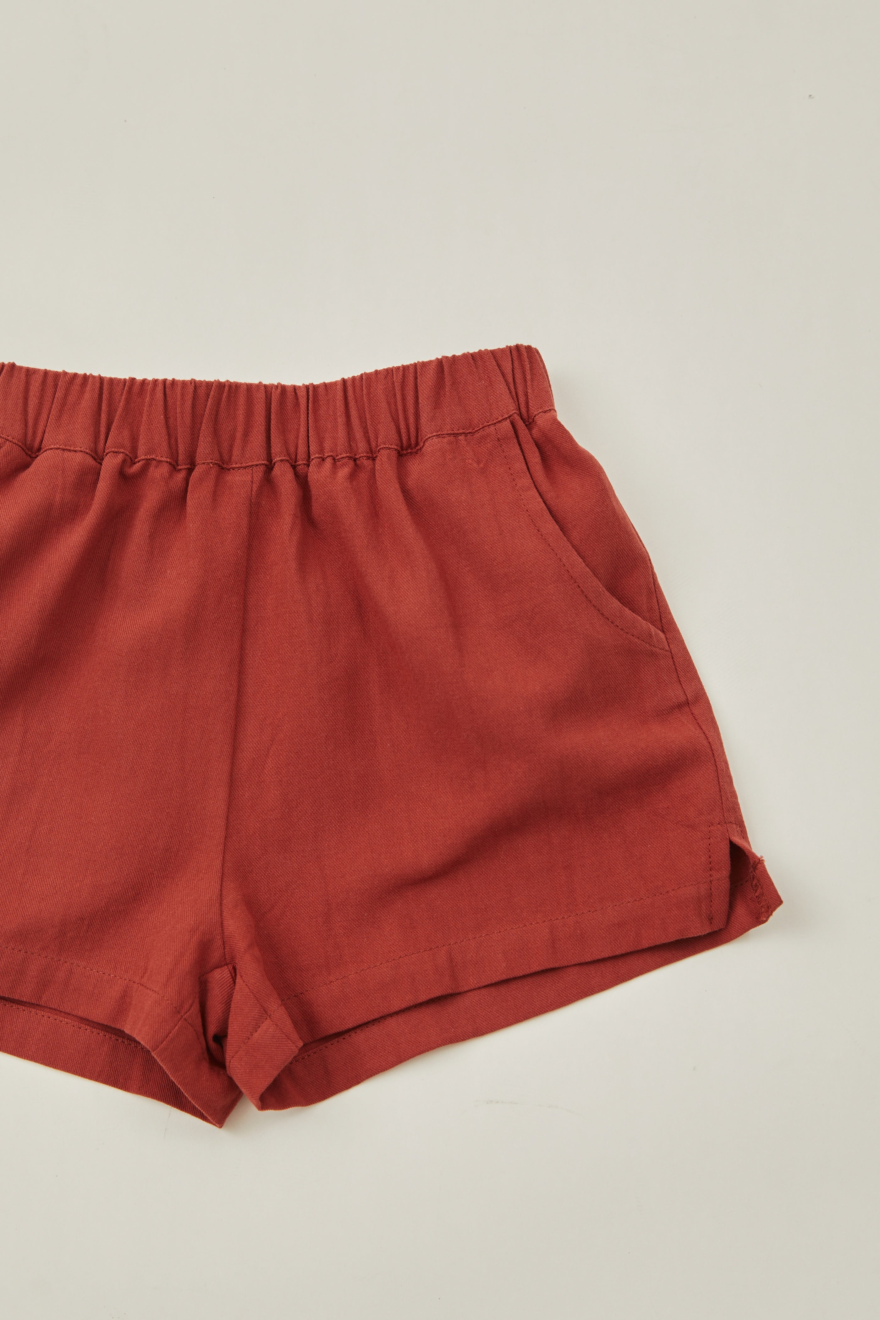 Mini Relaxed Shorts in Sienna