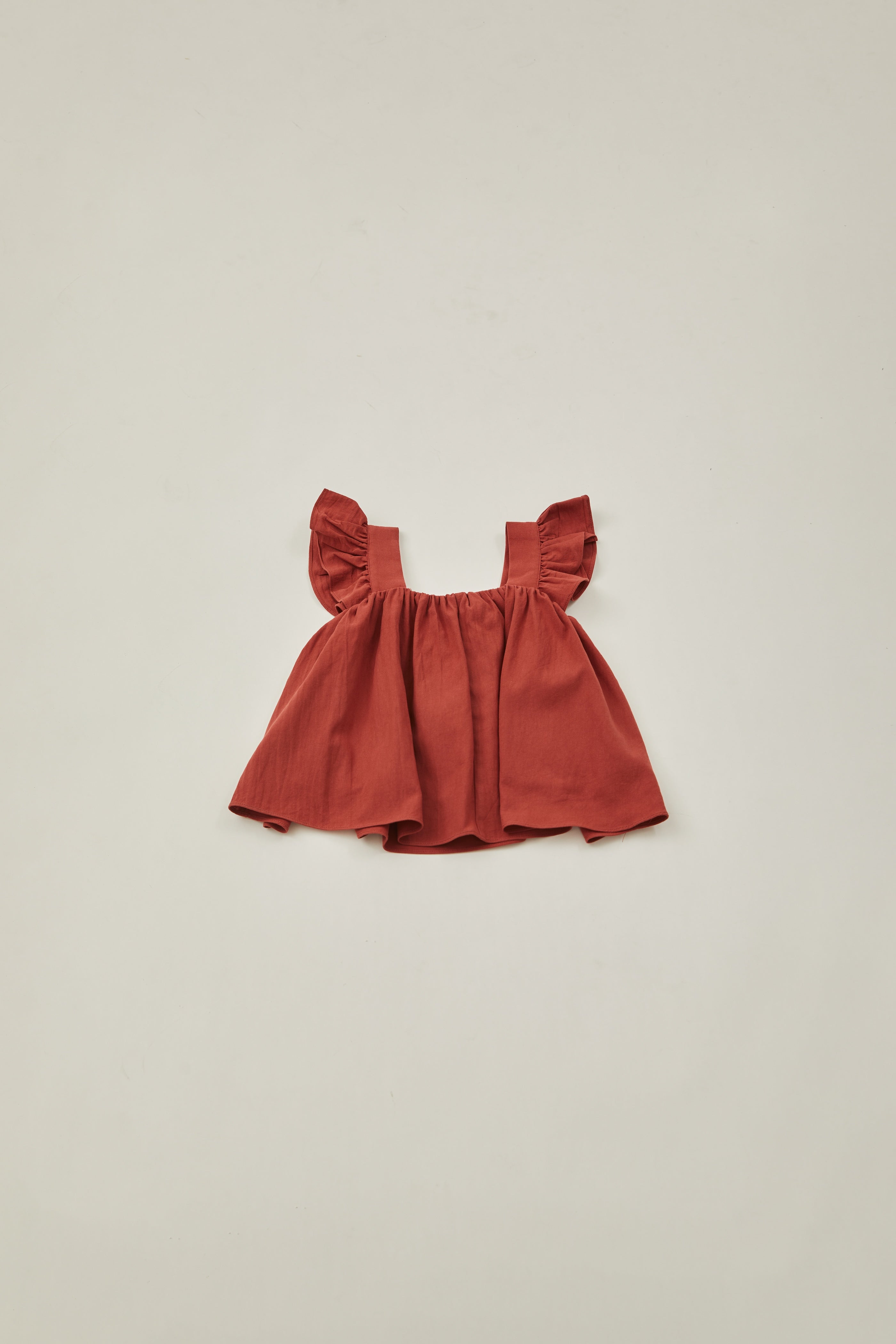 Mini Flutter Sleeved Top in Sienna