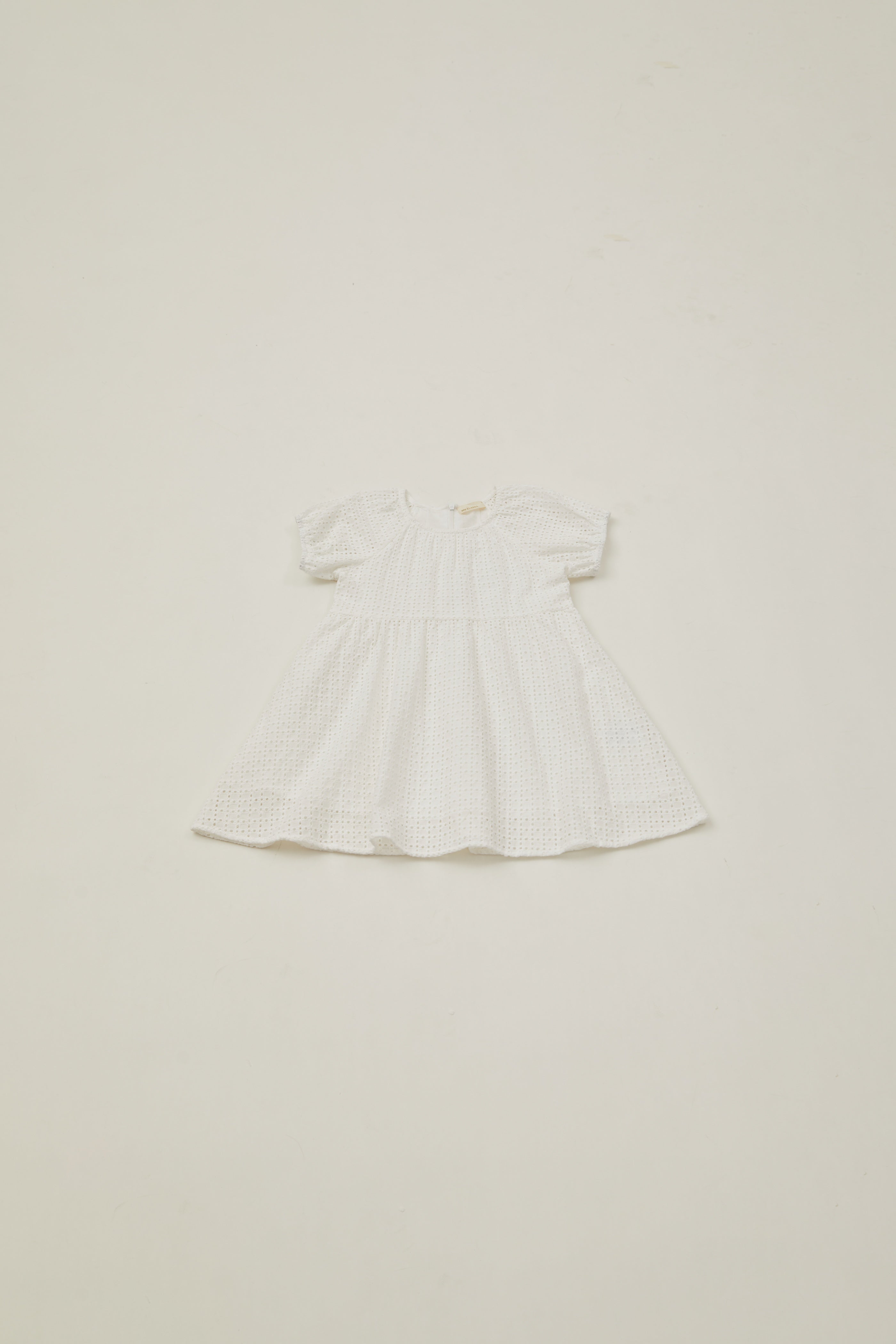 Mini Round Neck Dress in Maha Crochet