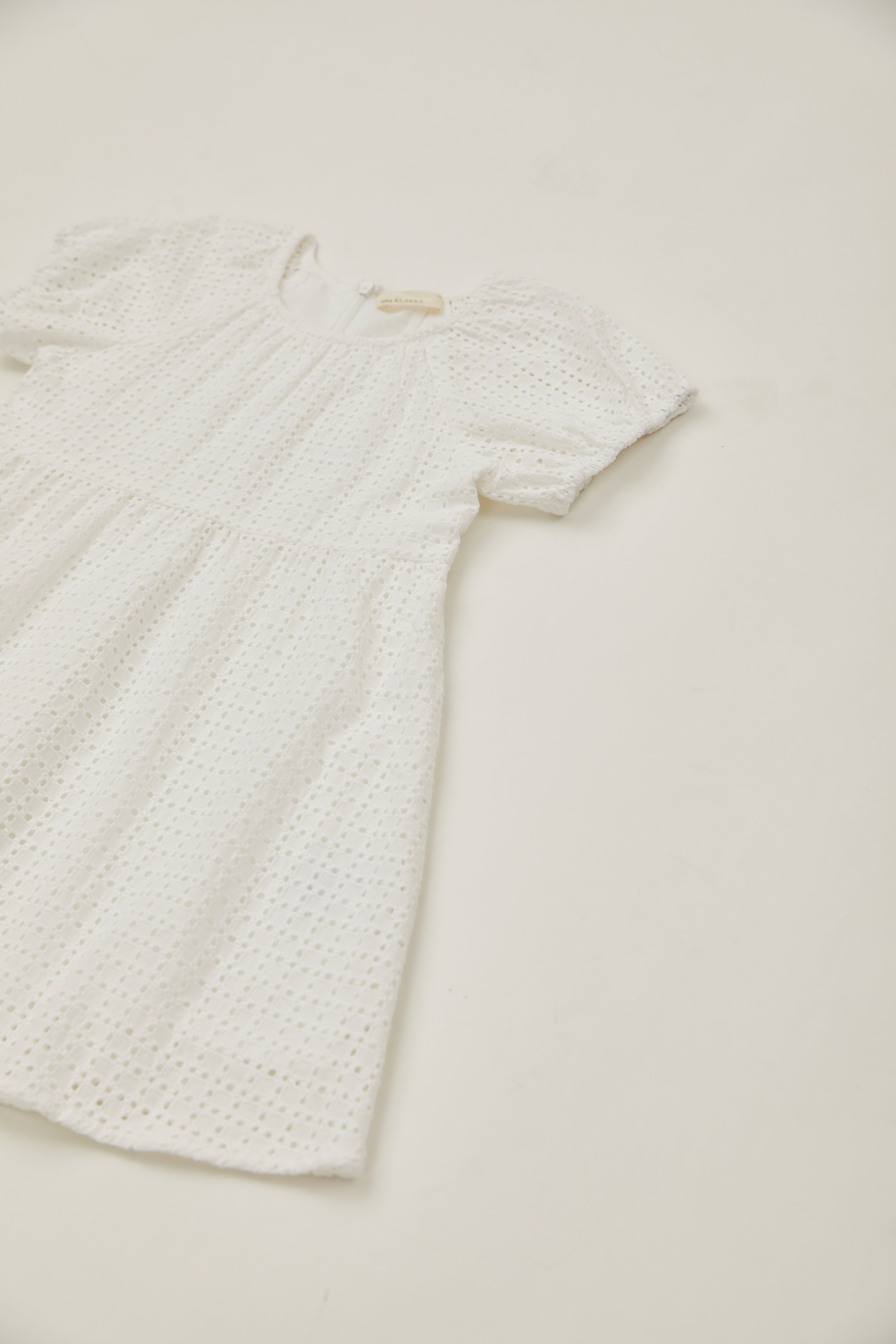 Mini Round Neck Dress in Maha Crochet