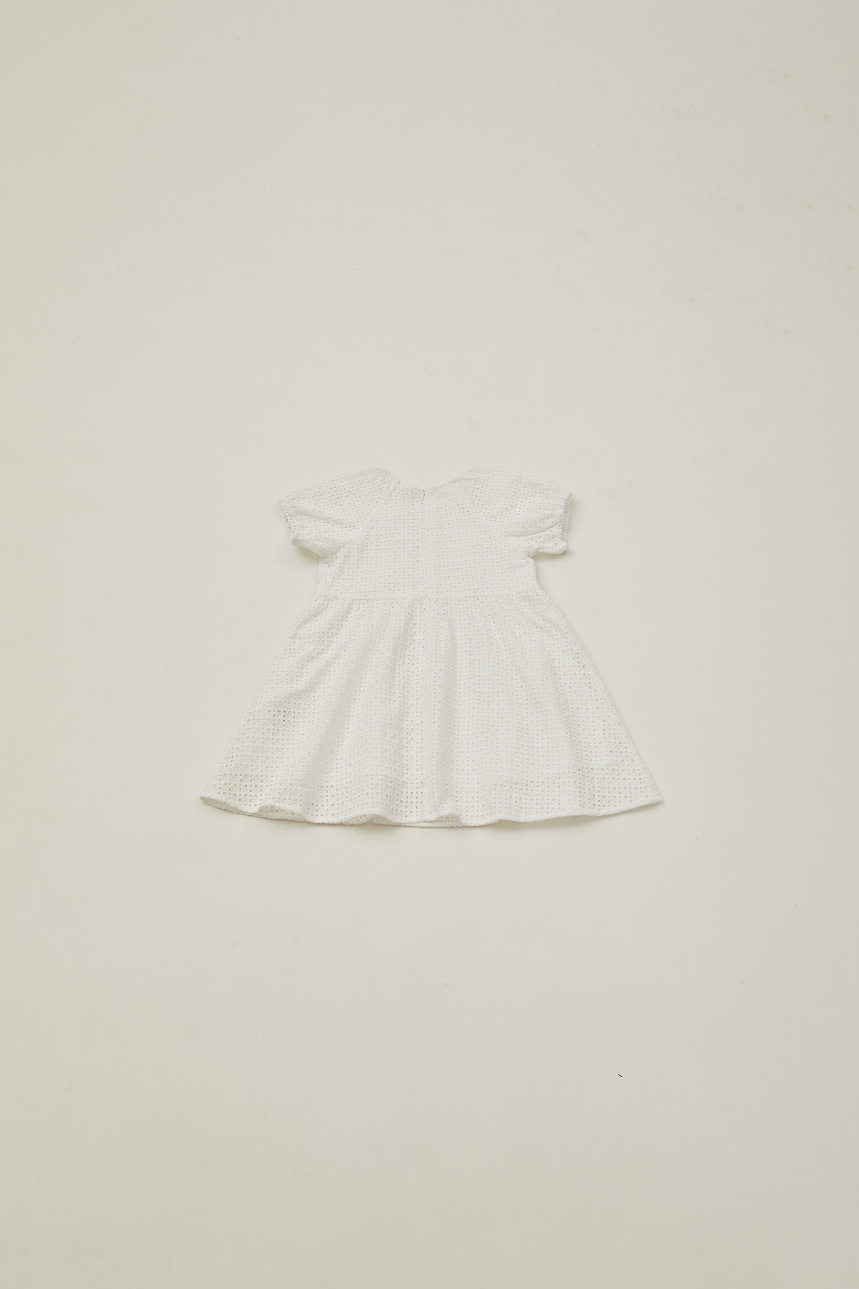 Mini Round Neck Dress in Maha Crochet
