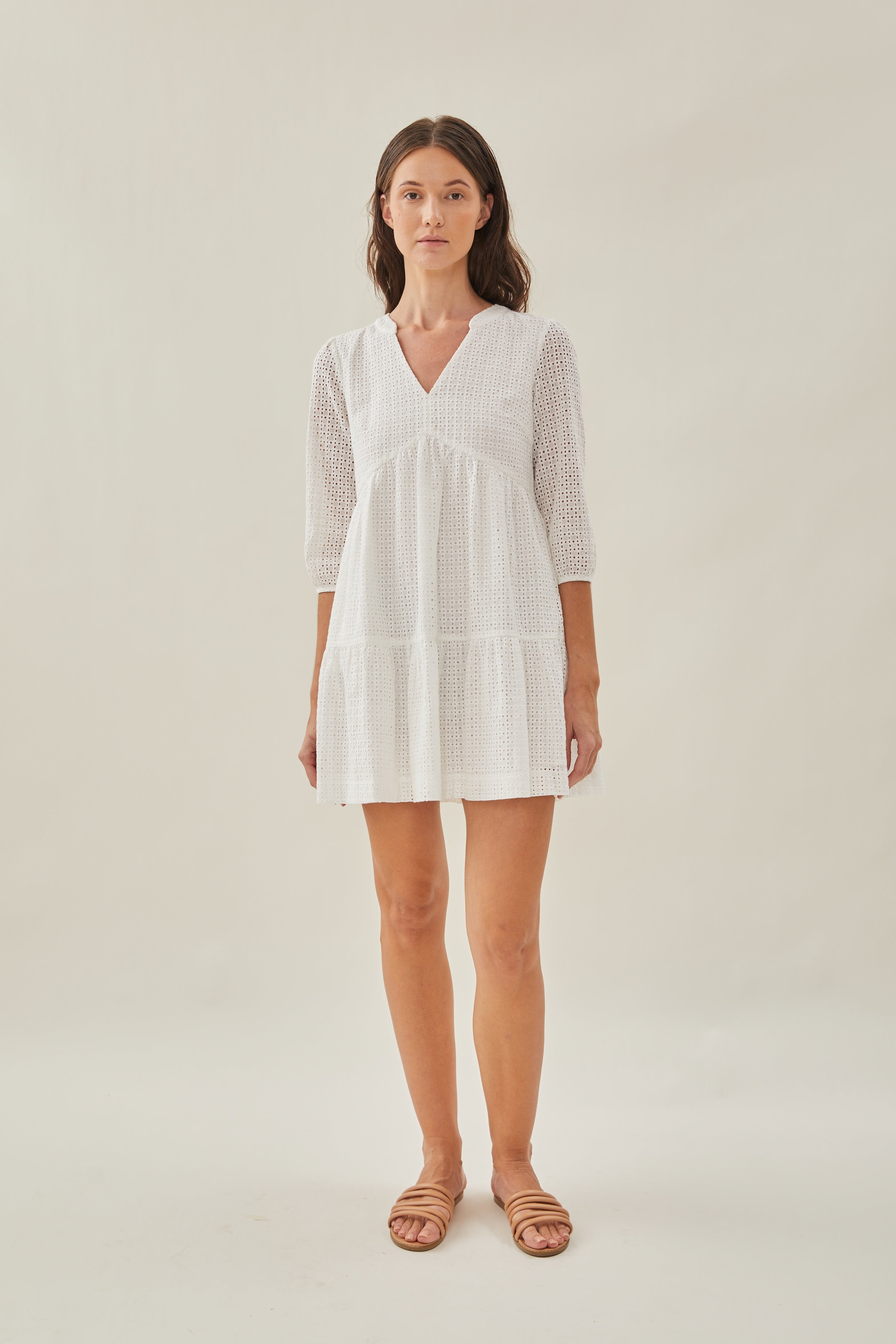 Maha Crochet Tiered Dress