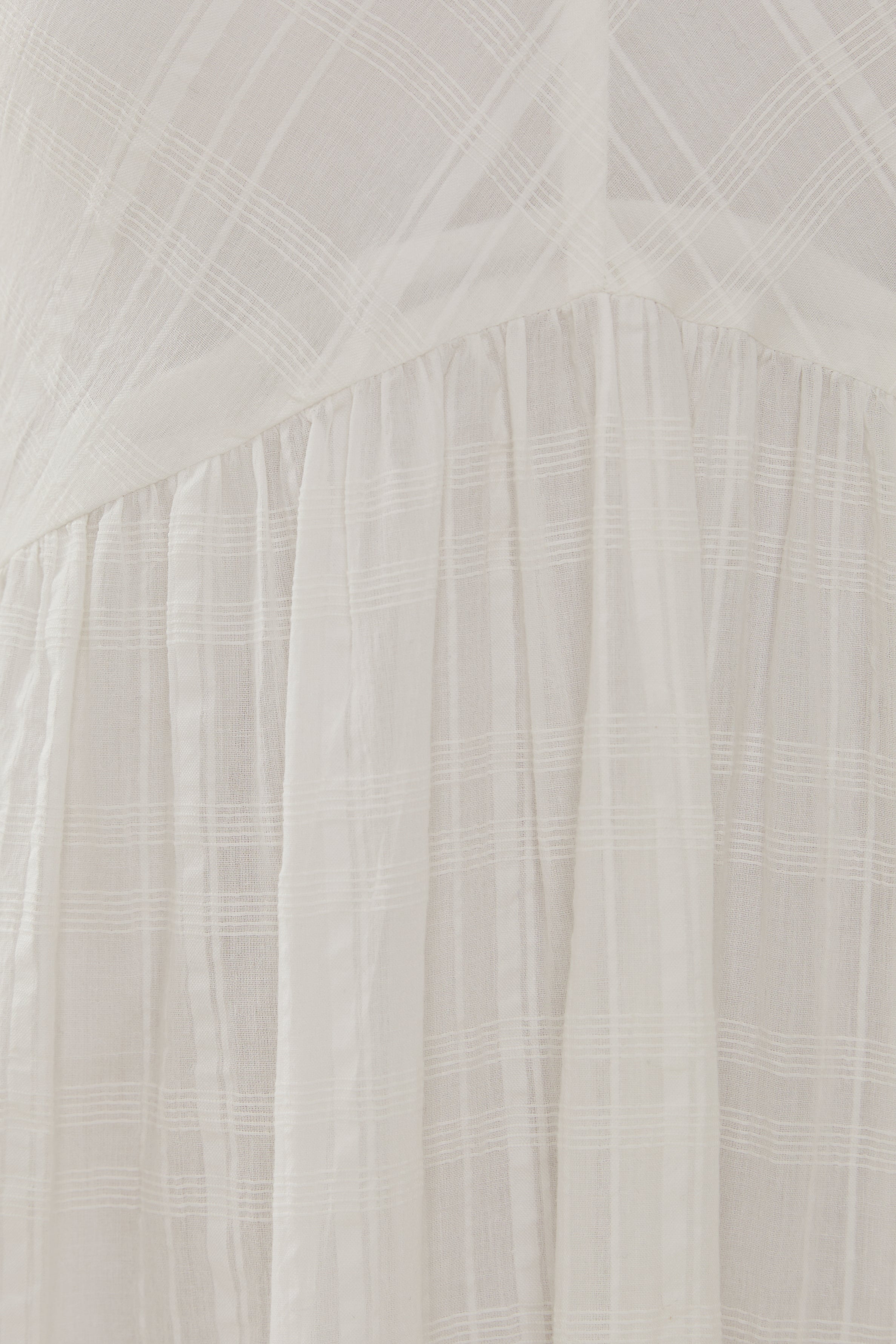 Cotton Midi Sundress in White