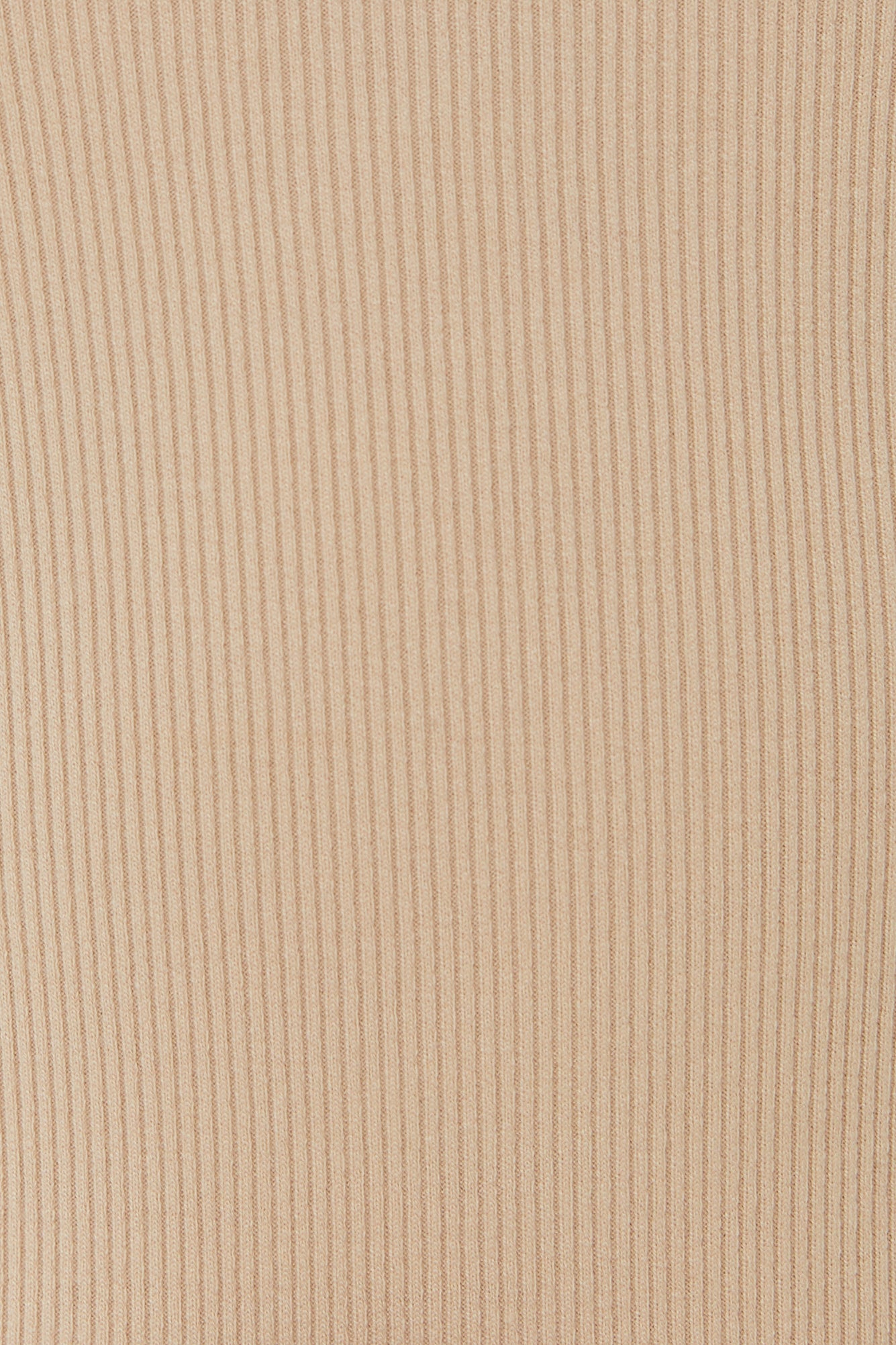 Scoop Ribbed Tank in Beige