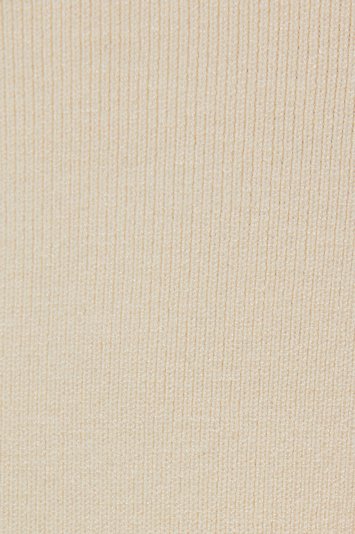 Round Neck Knit Tank in Bone