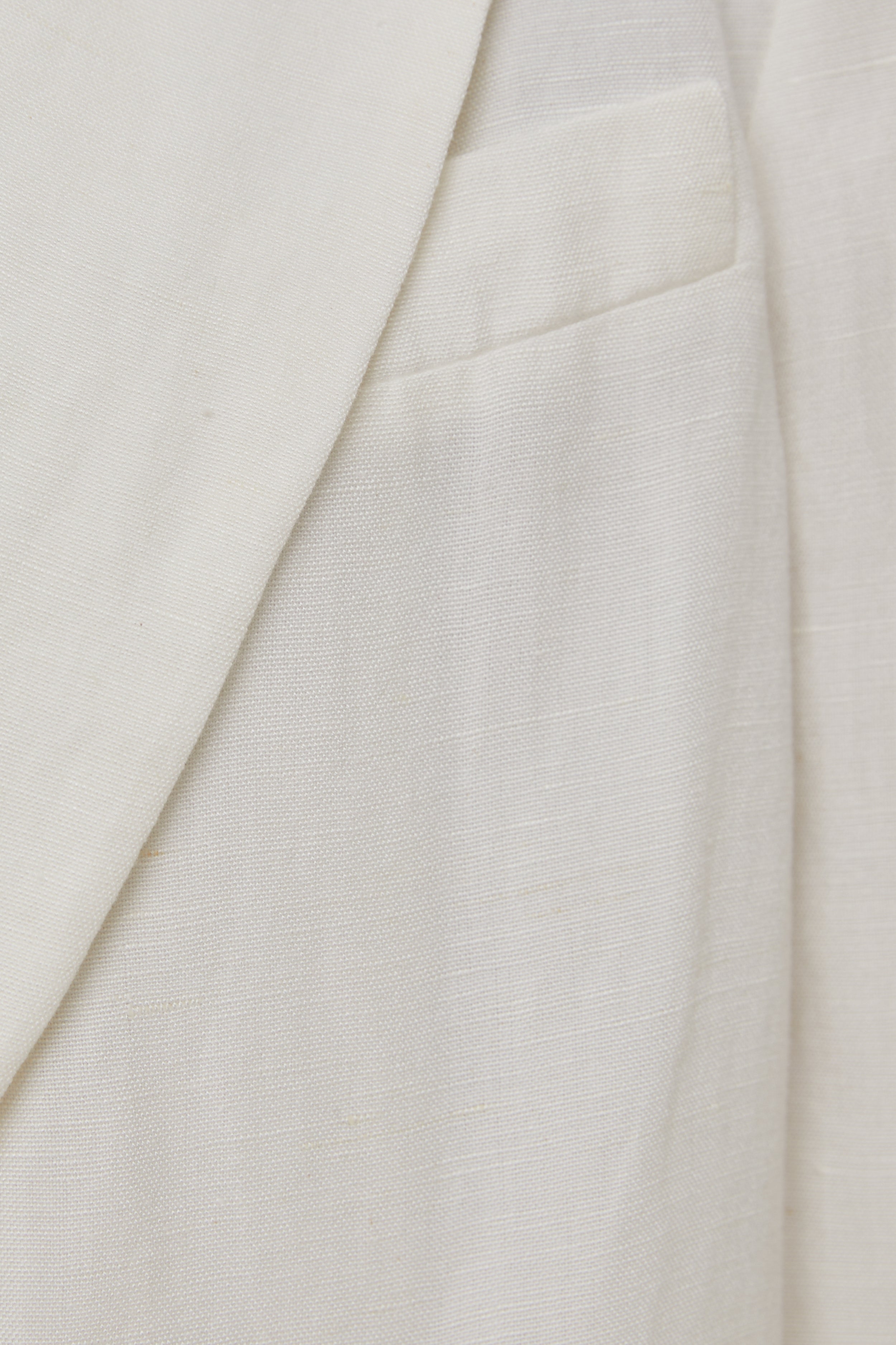 Oversized Linen Blazer in White
