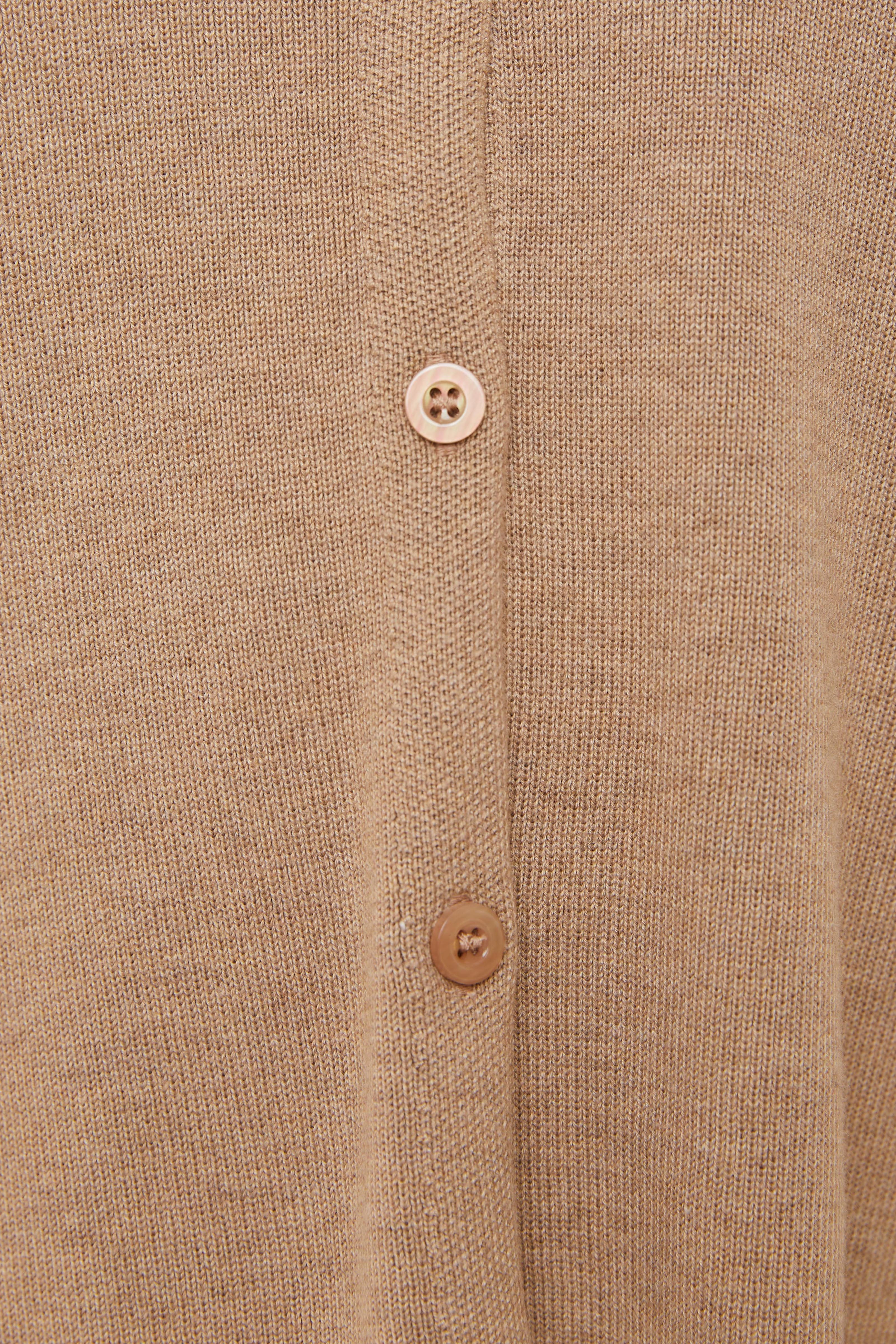 Button Up Cardigan in Husk