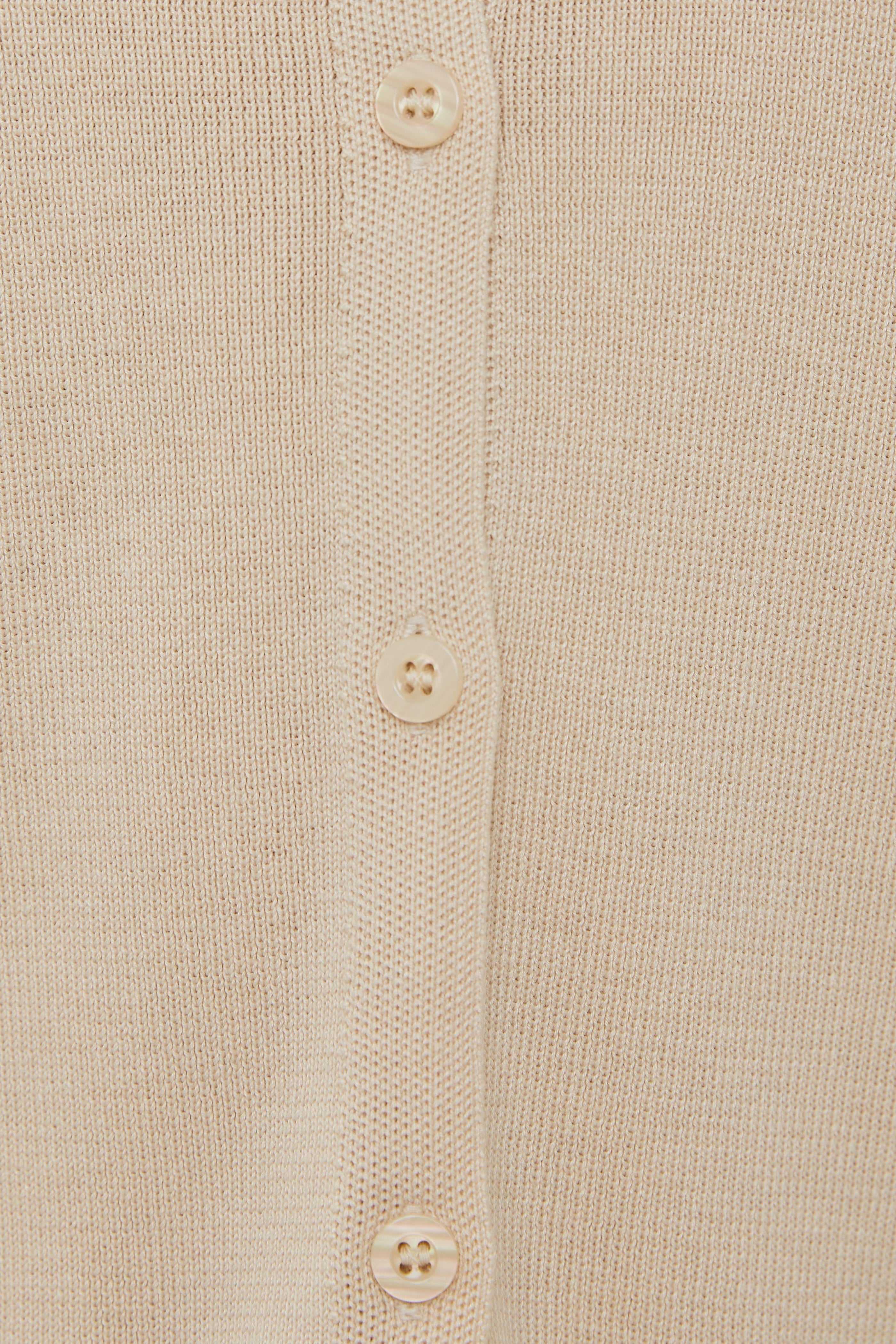 Button Up Cardigan in Bone