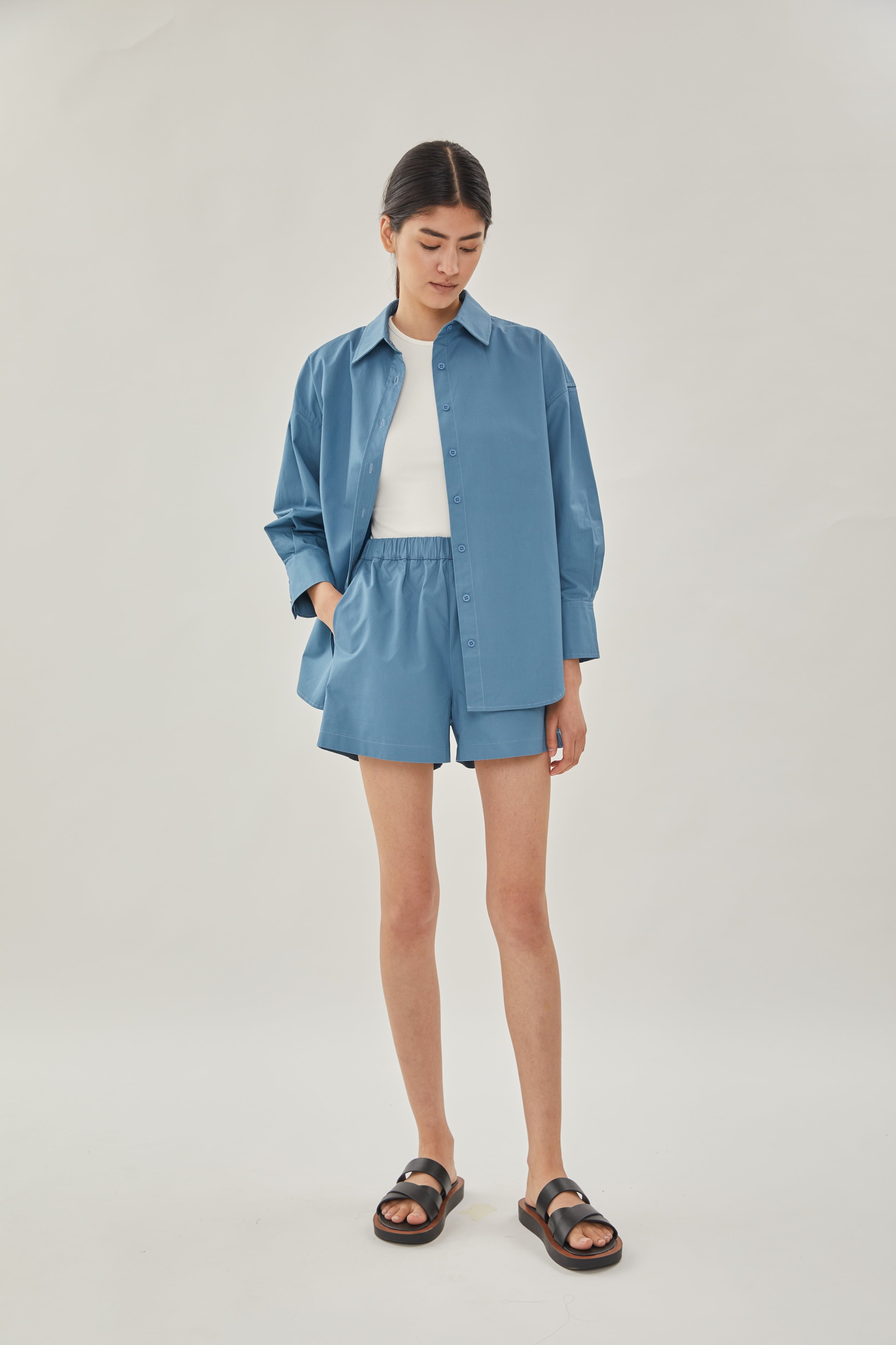 STUDIOS Shirt in Stone Blue