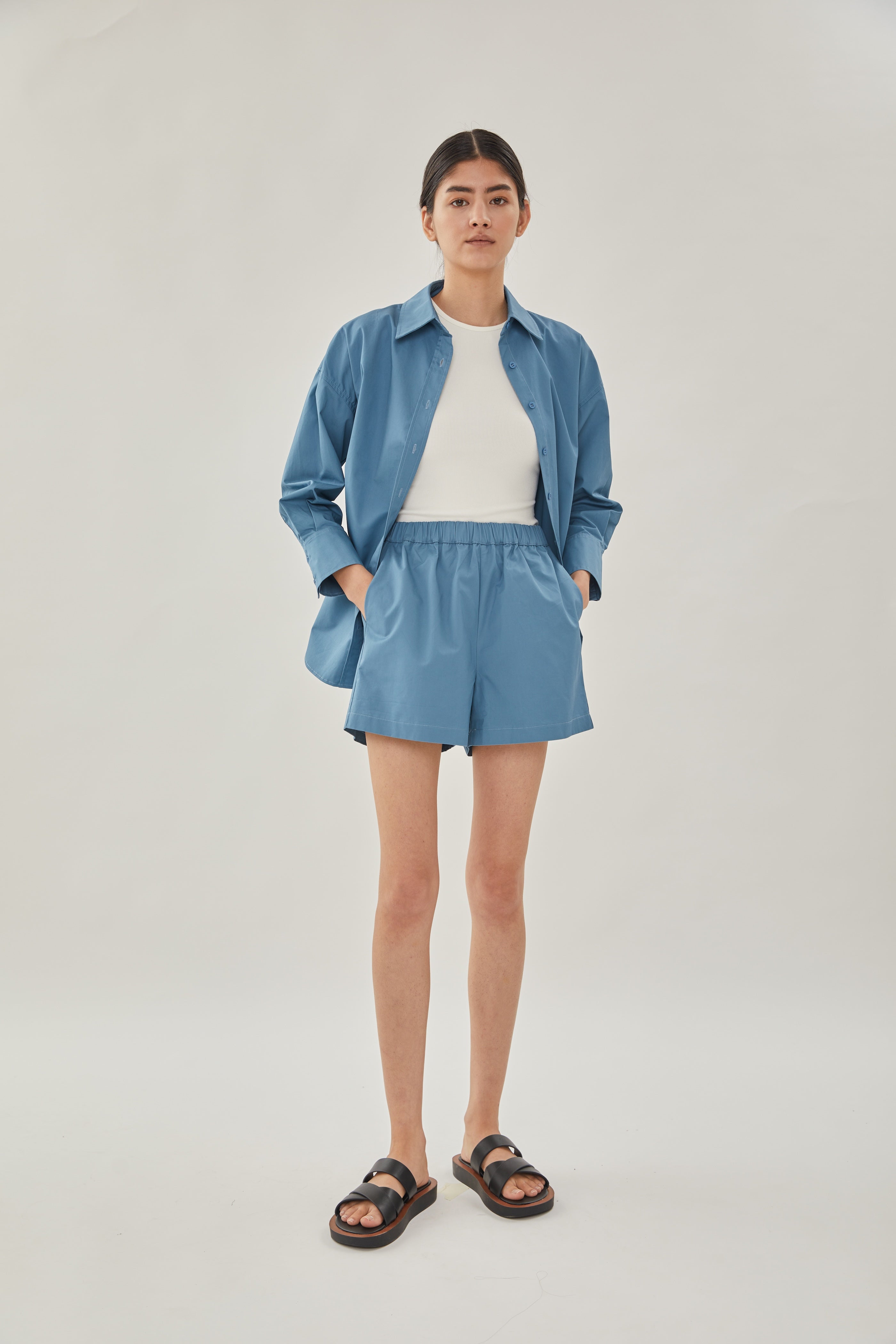 STUDIOS Shirt in Stone Blue