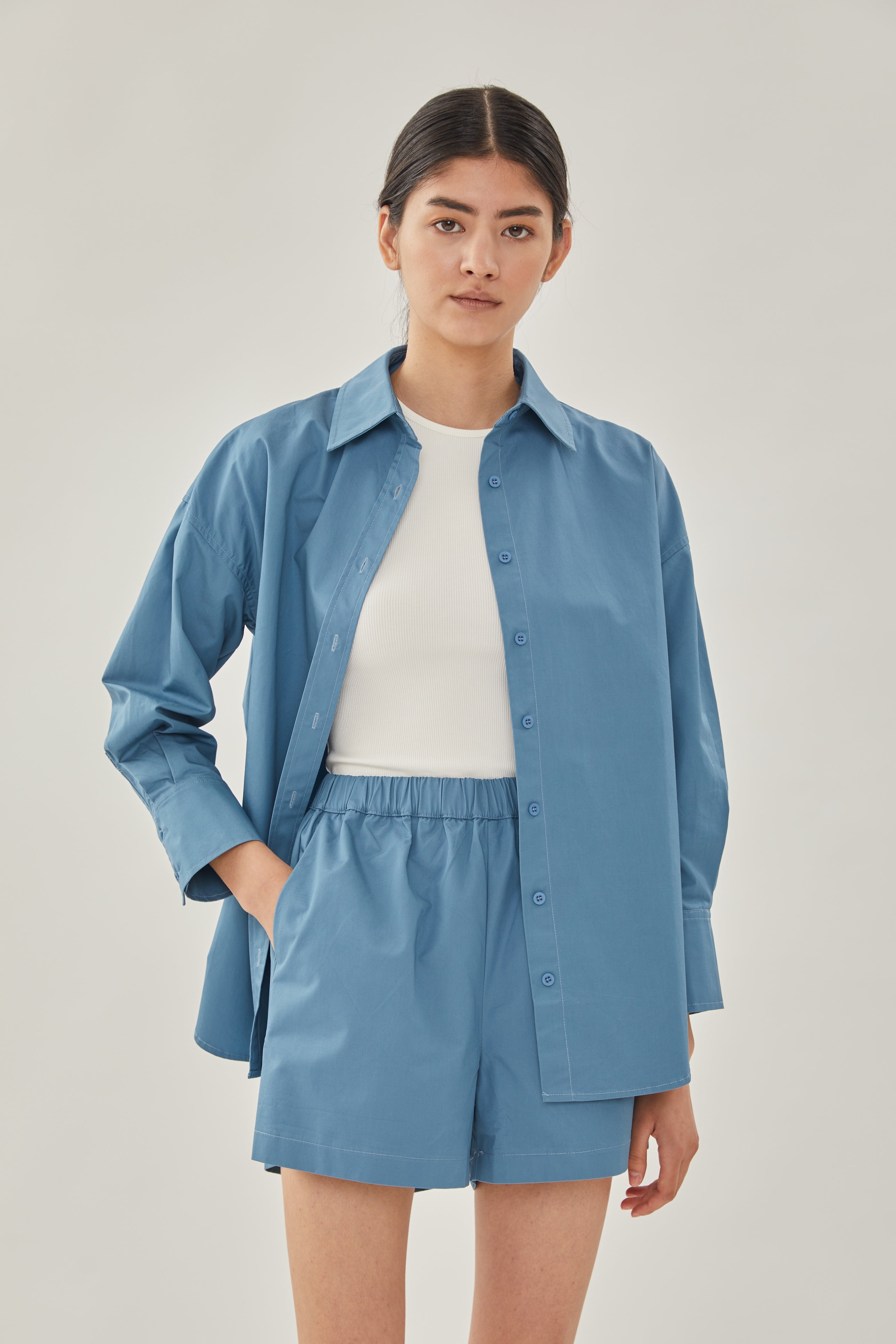 STUDIOS Shirt in Stone Blue
