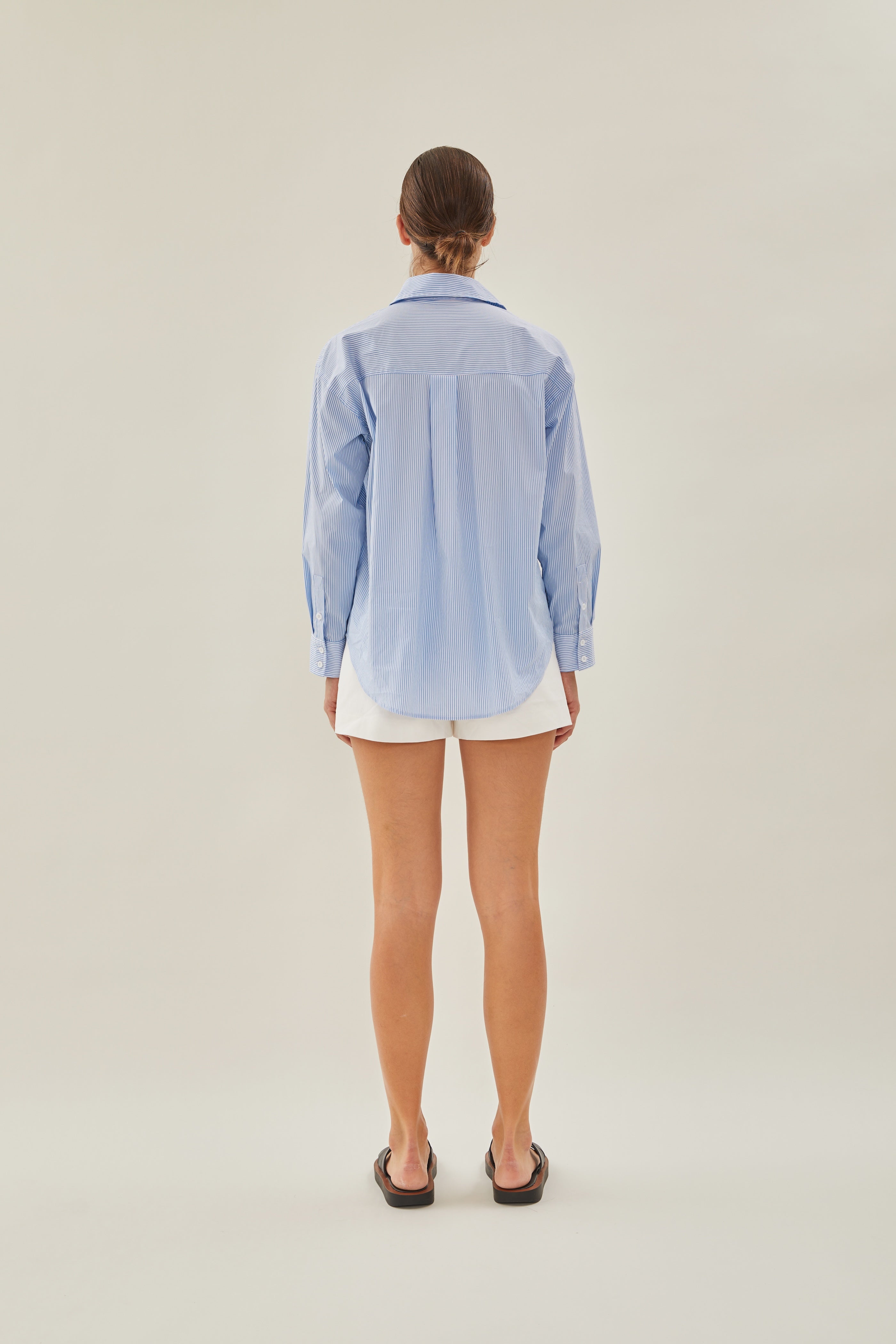 STUDIOS Pocket Shirt in Stripe Blue