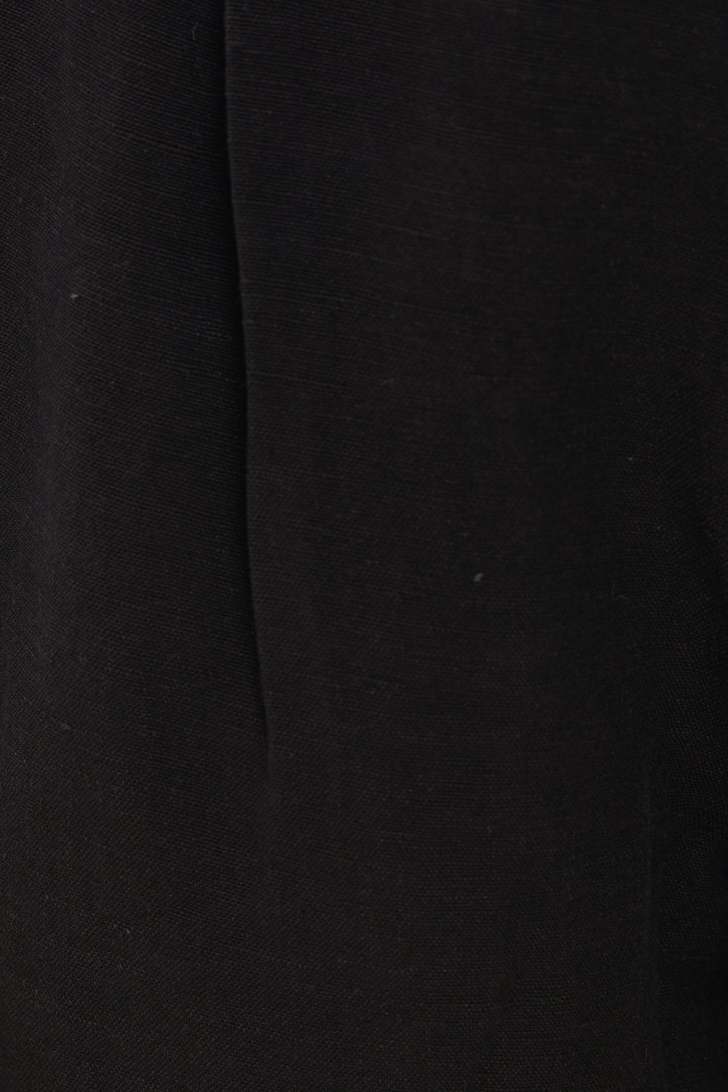 Linen Suit Trousers in Black
