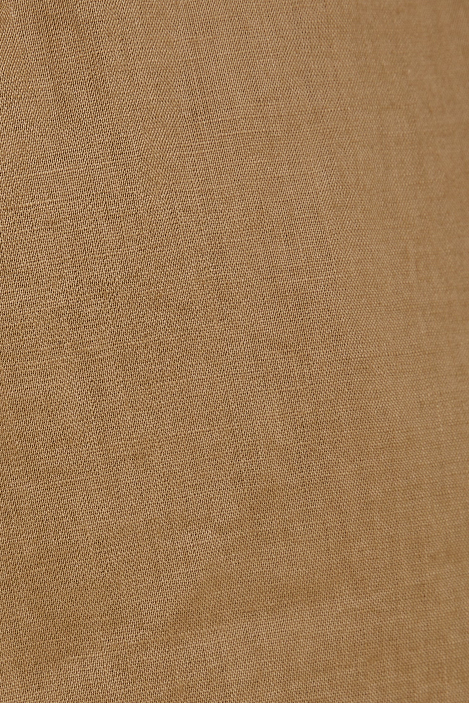 Linen Wrap Skort in Brown