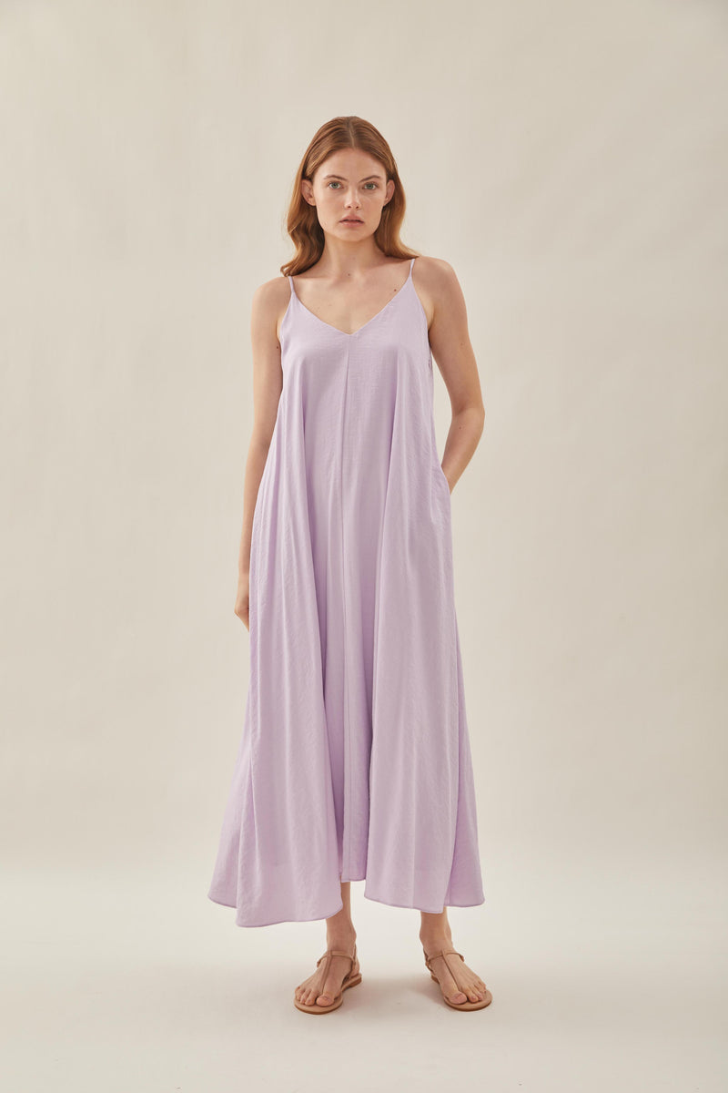 Flare Maxi Dress in Orchid