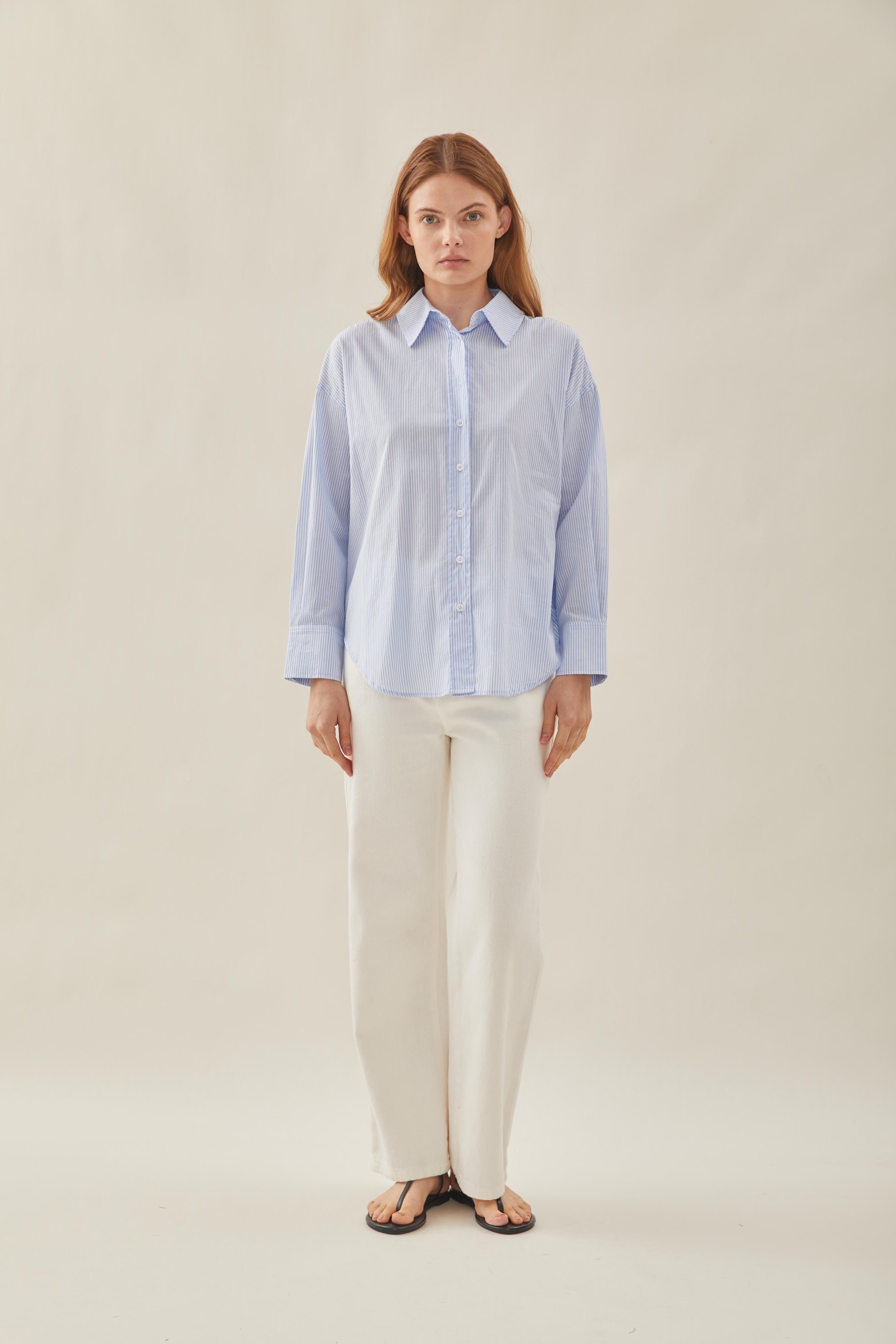 STUDIOS Shirt in Stripe Blue