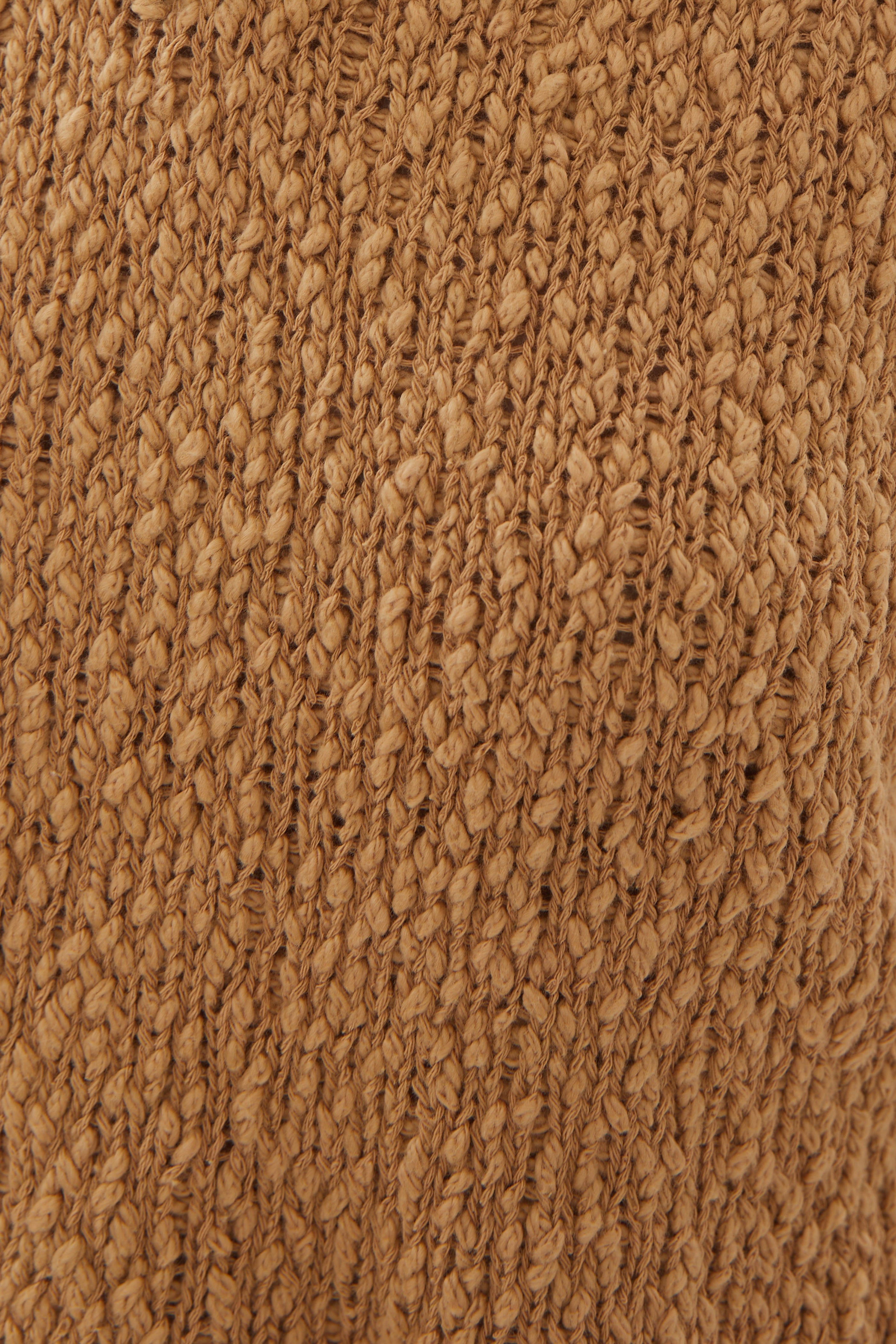Textured Knit Vest in Oak
