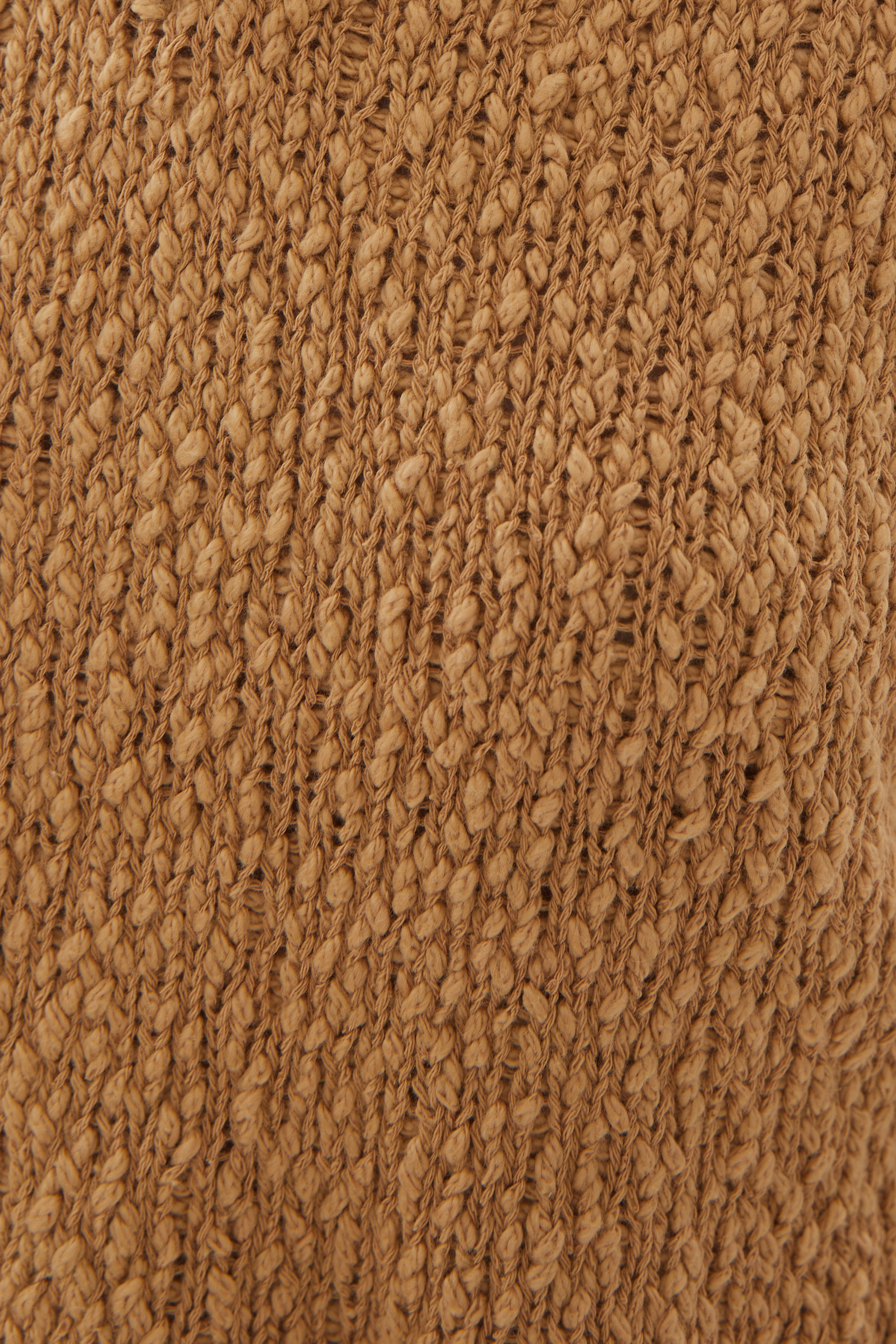 Textured Knit Vest in Oak