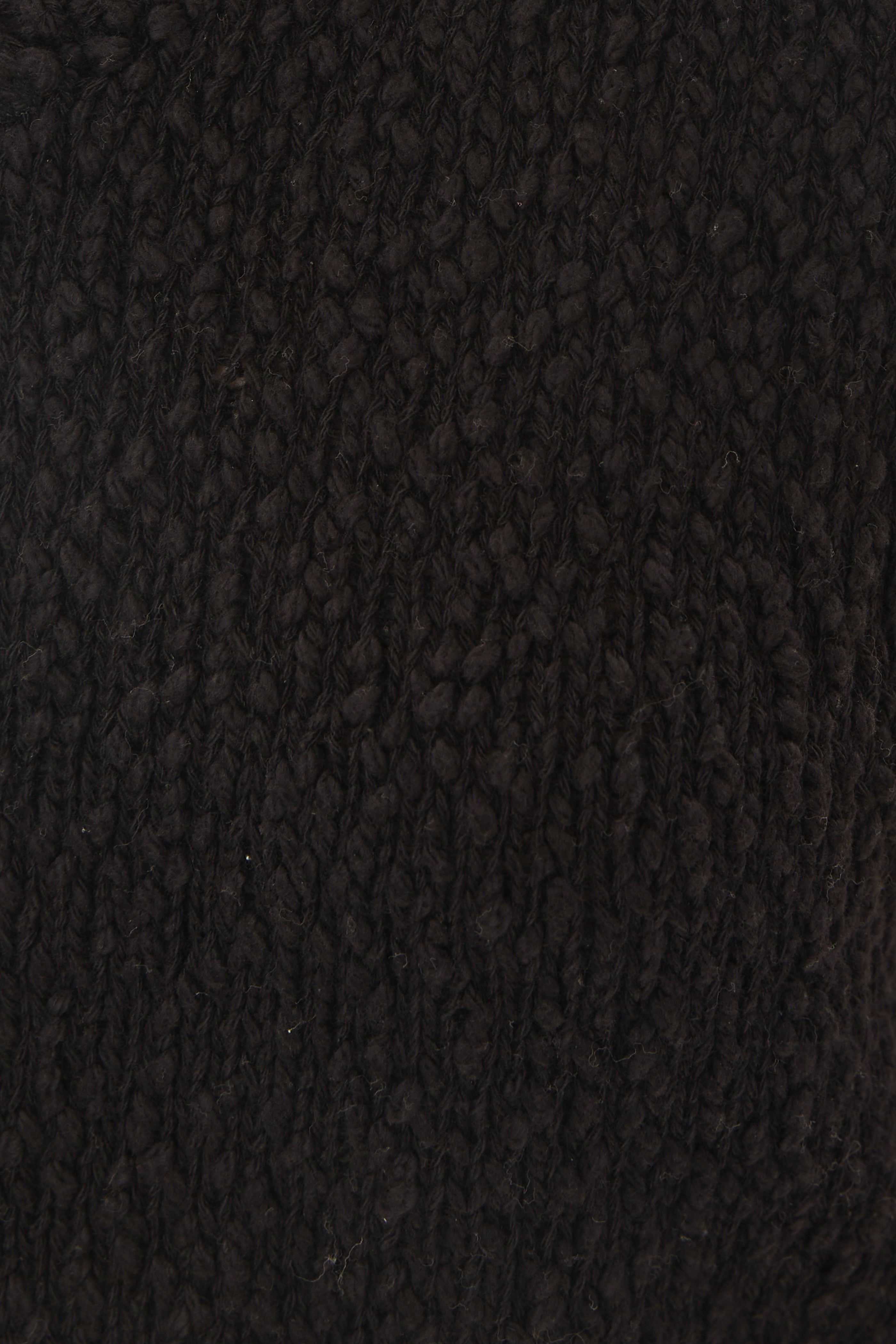 Textured Knit Vest in Black