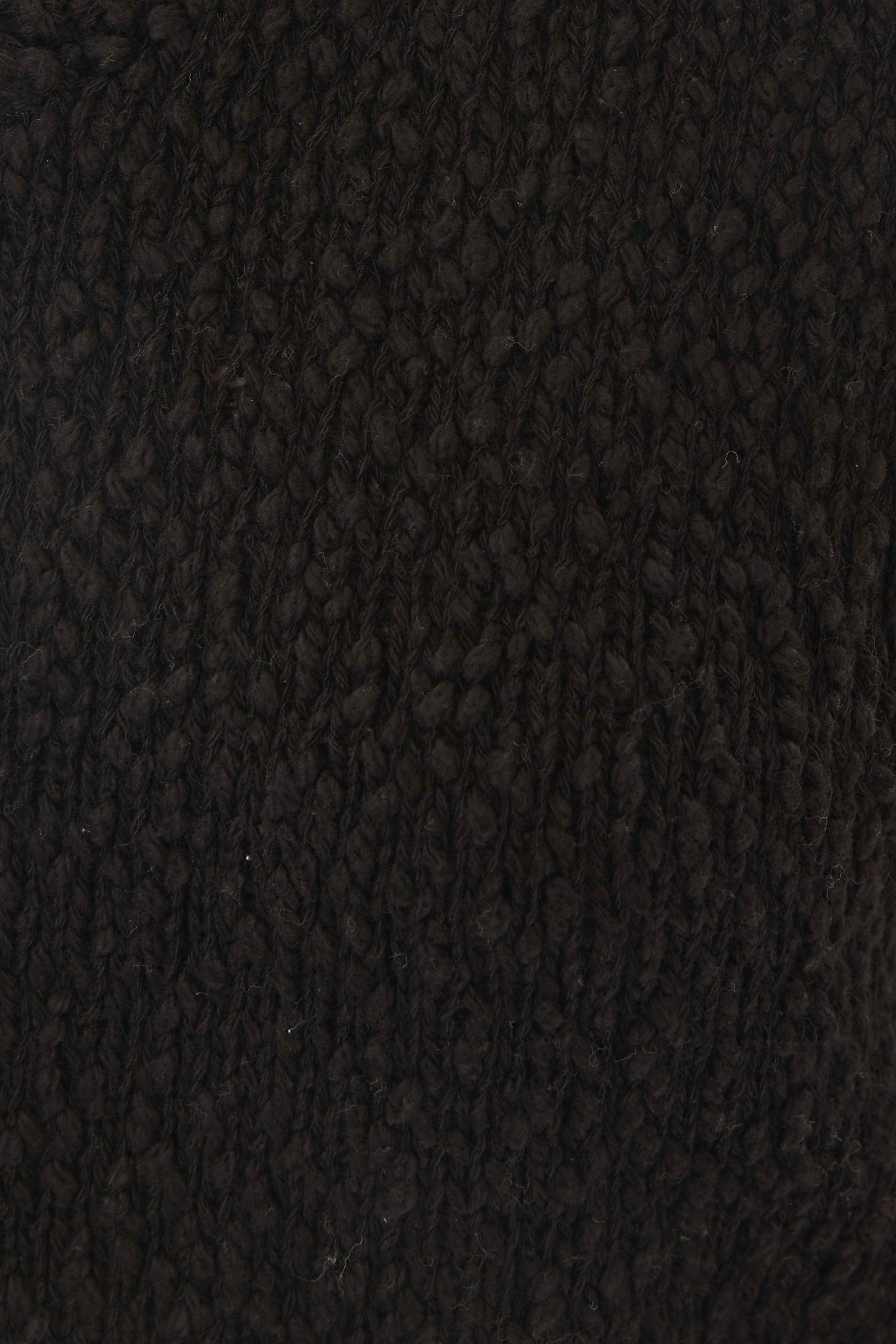 Textured Knit Vest in Black