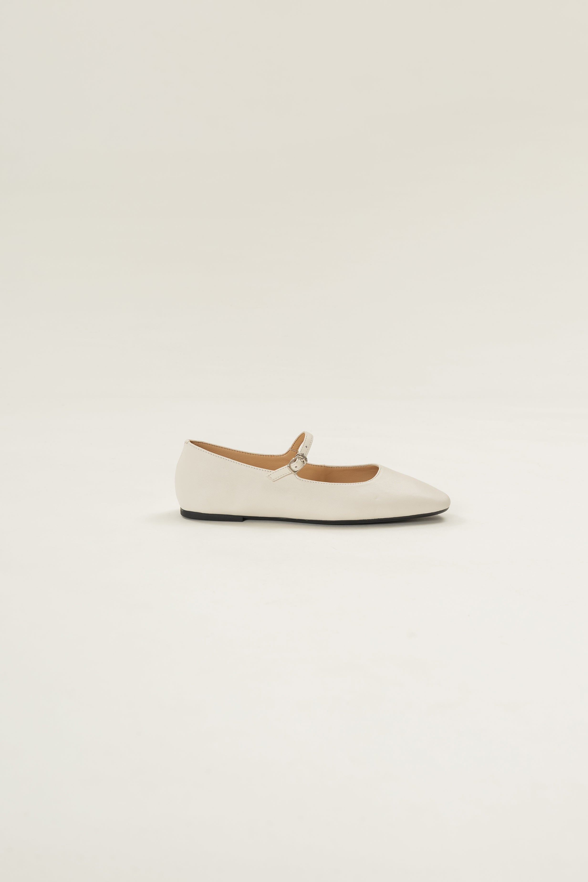 Cassia Leather Mary Janes in White