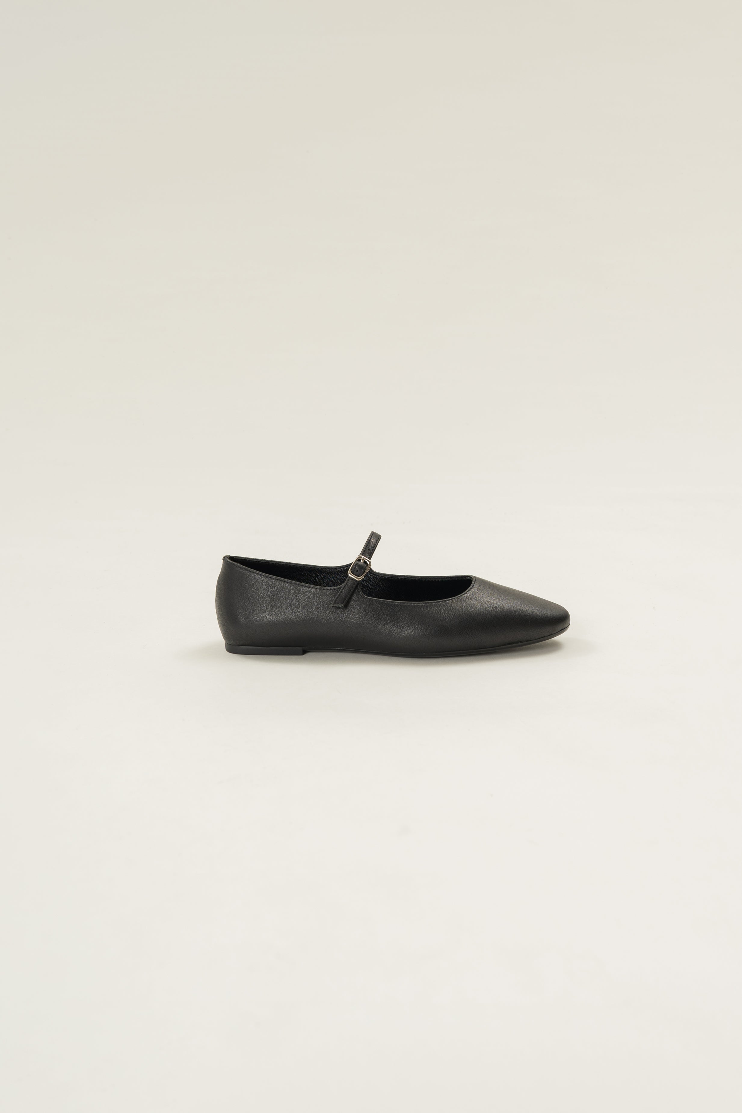 Cassia Leather Mary Janes in Black