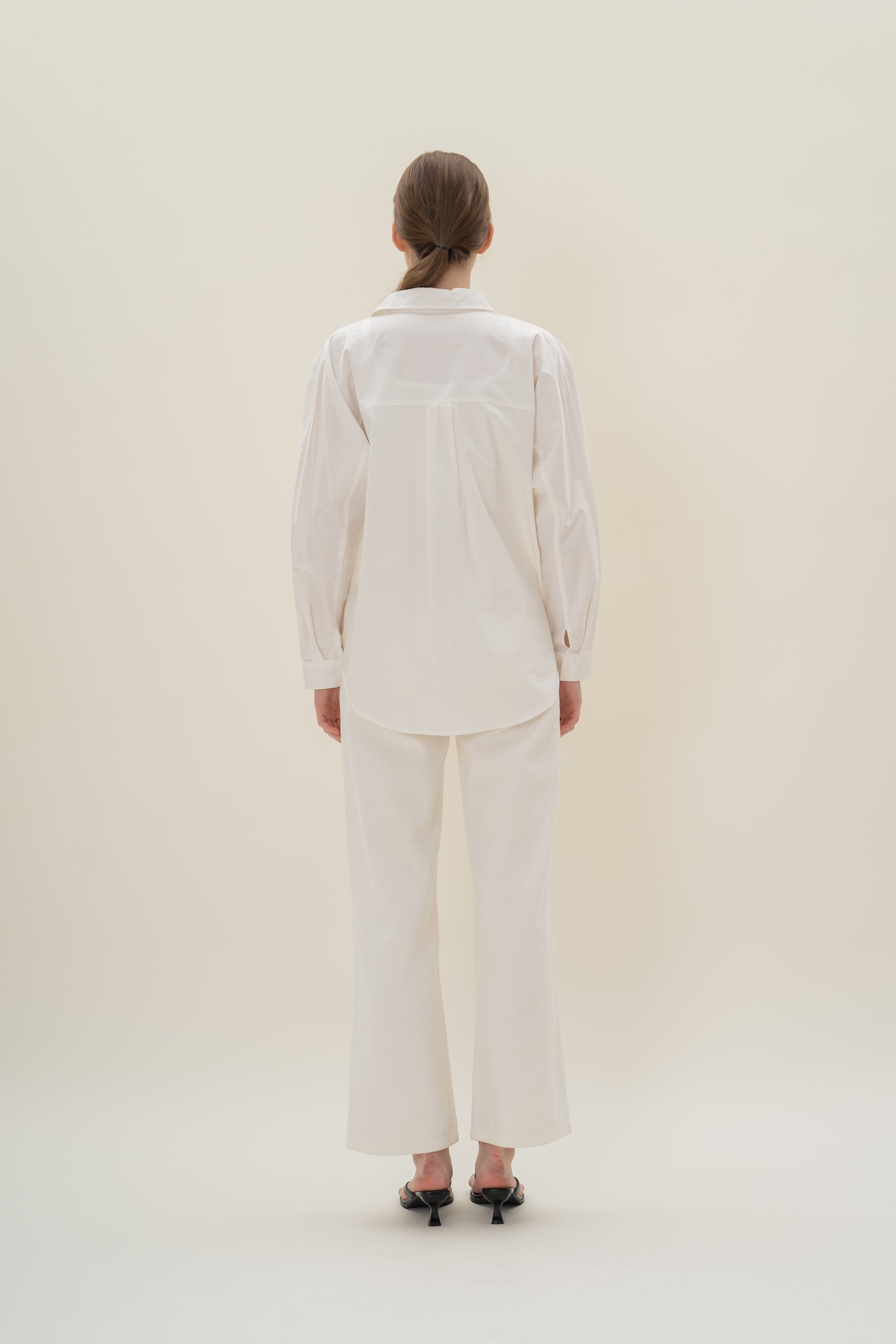 Studios Shirt with Seam Detailing in White