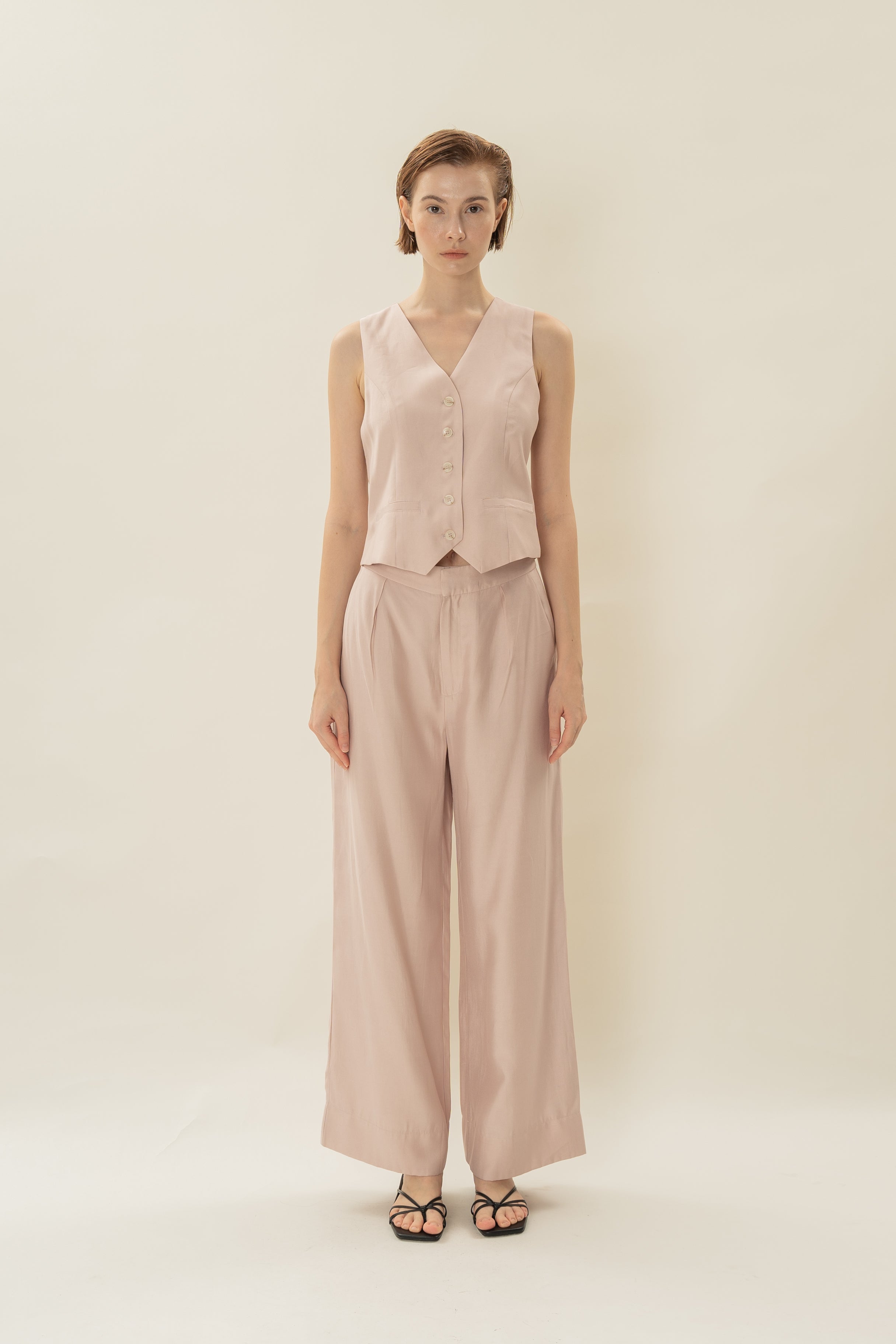 Classic Waistcoat in Petal Pink