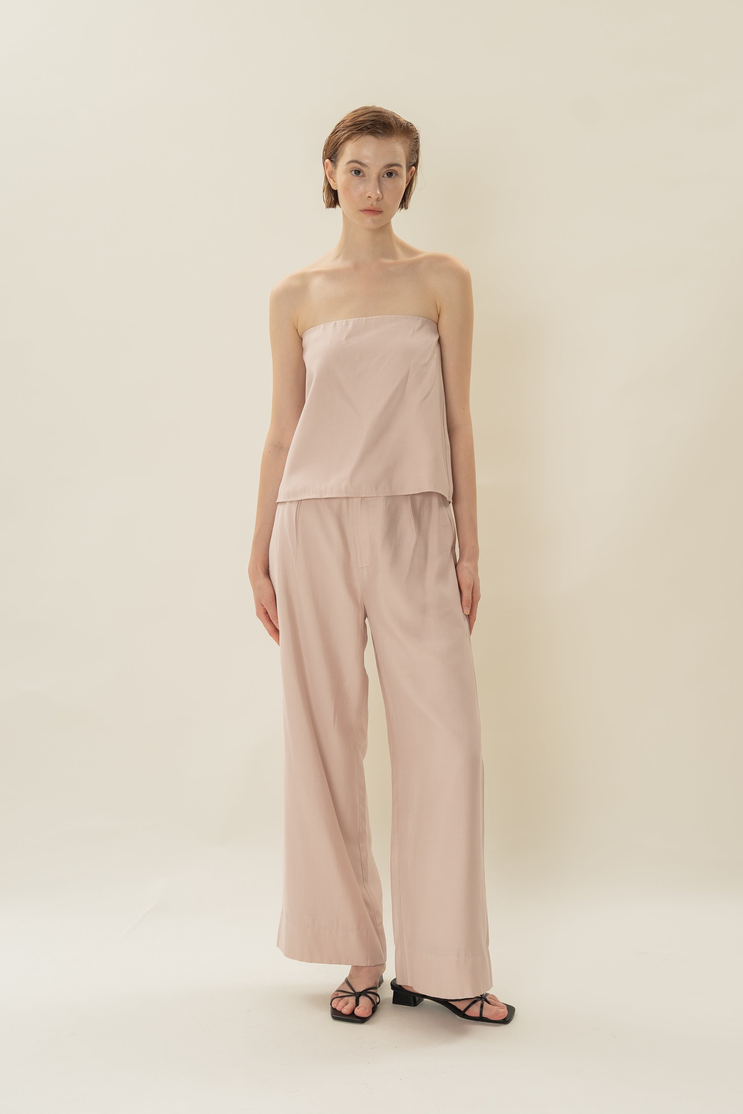 Bandeau Top in Petal Pink