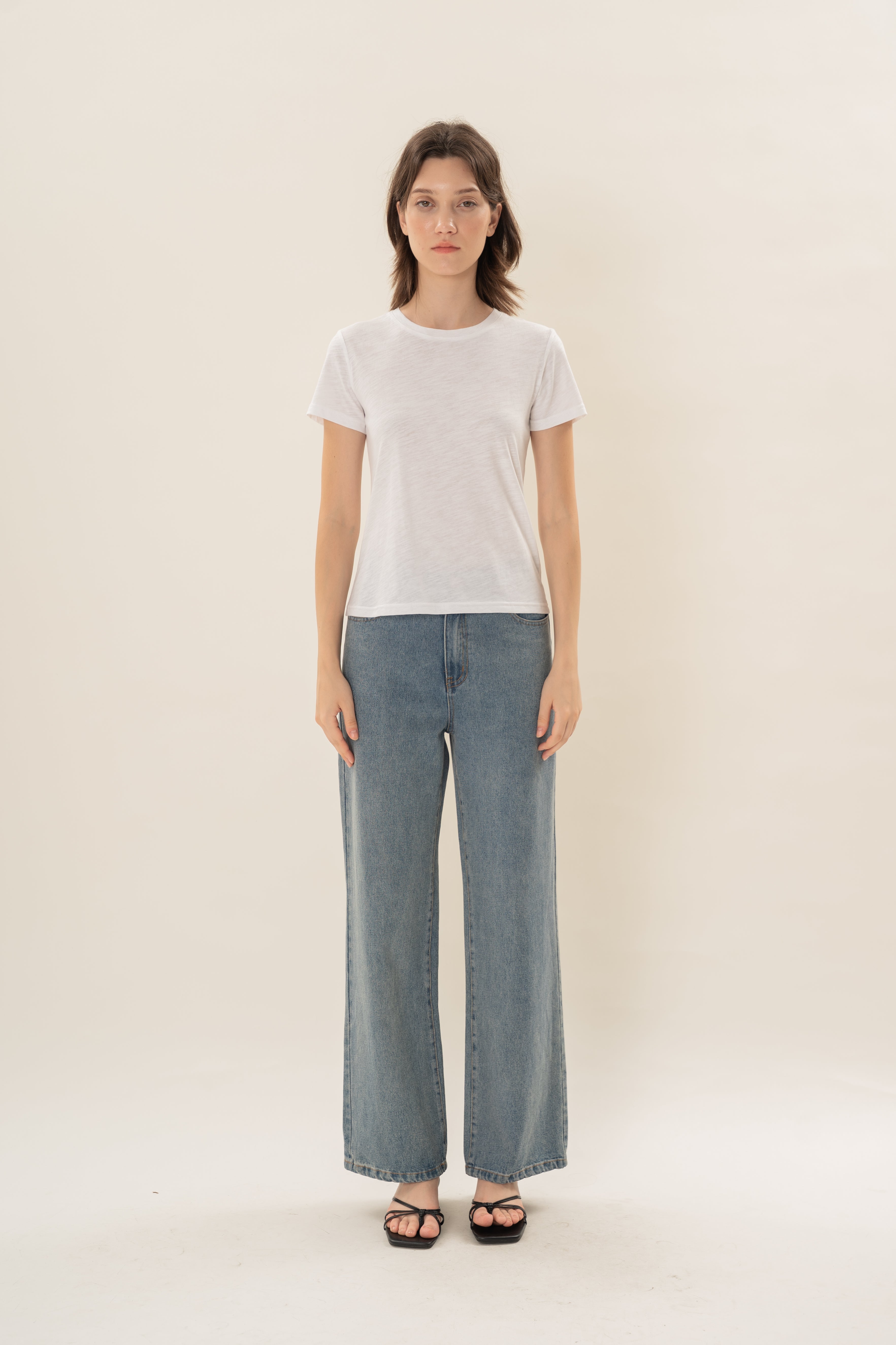 Soft Fitted Tee in White