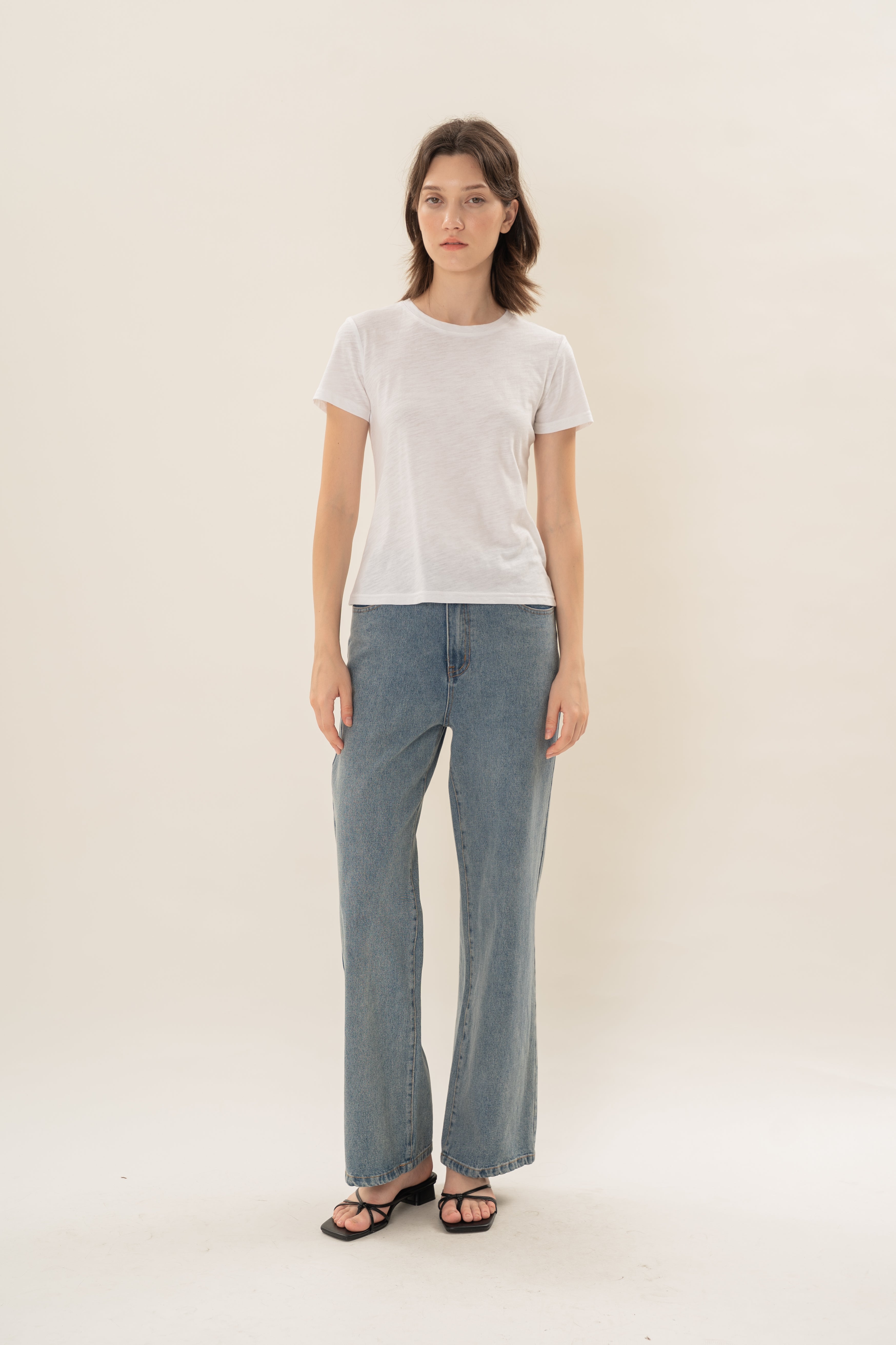 Soft Fitted Tee in White