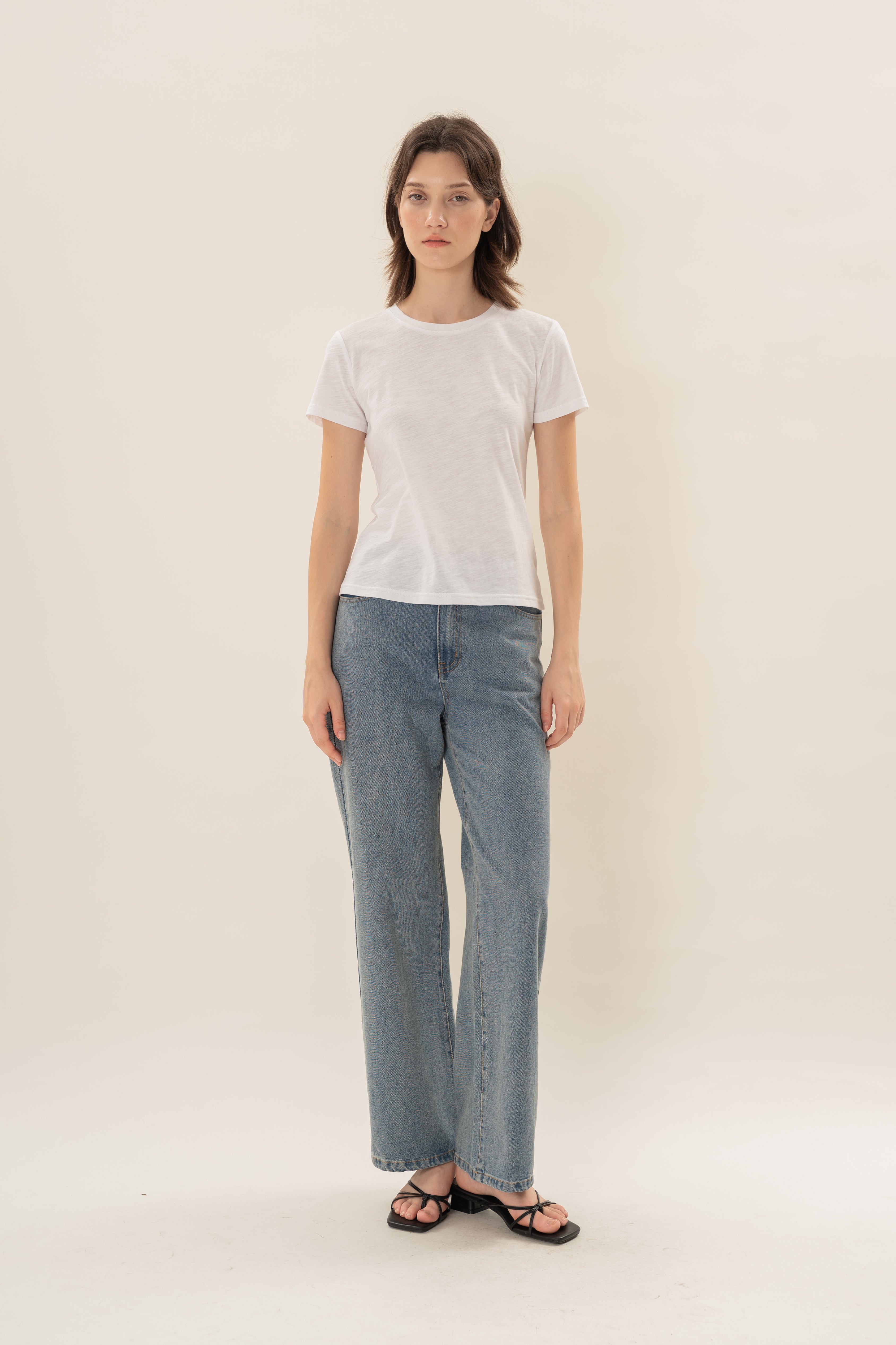 Soft Fitted Tee in White