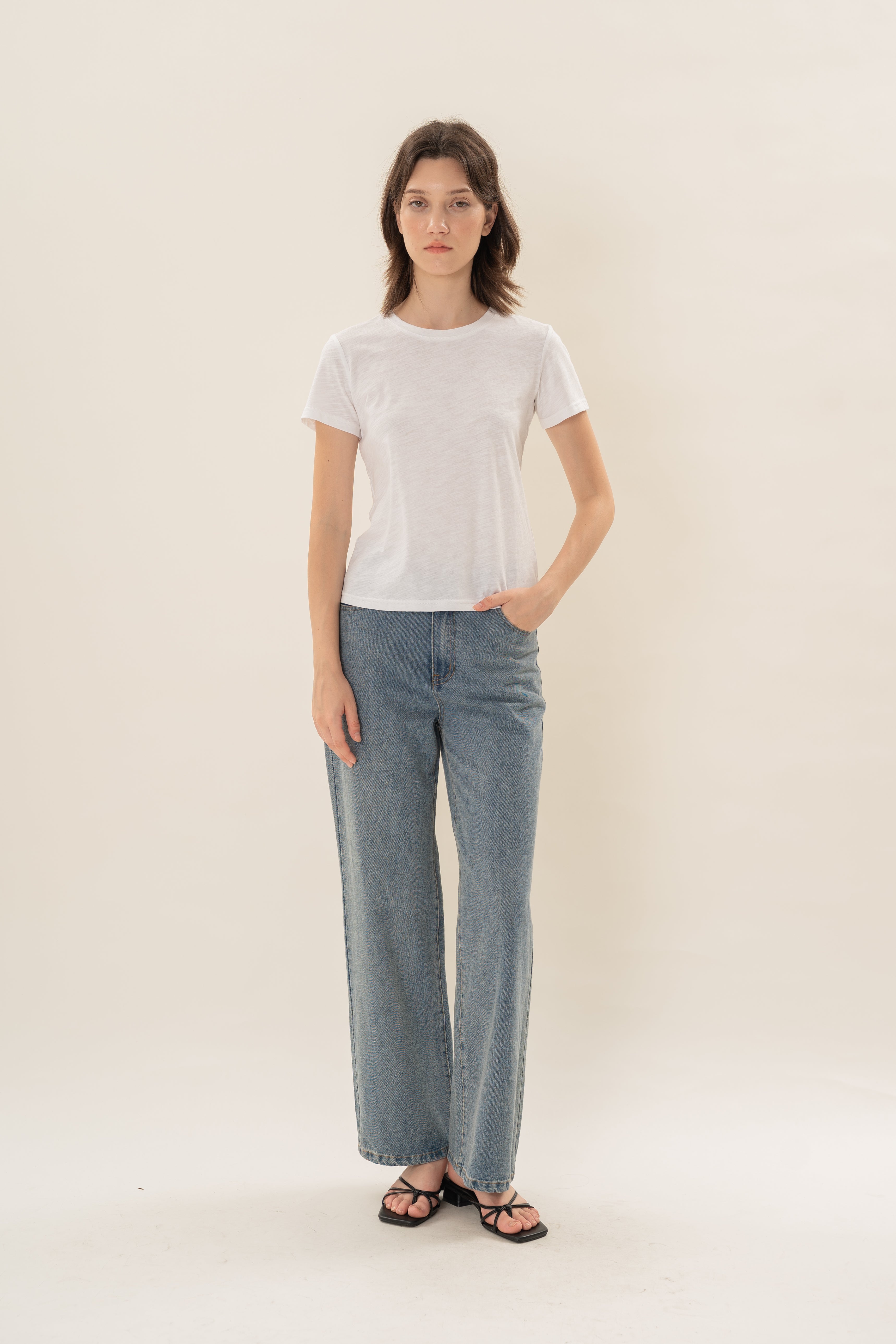 Soft Fitted Tee in White
