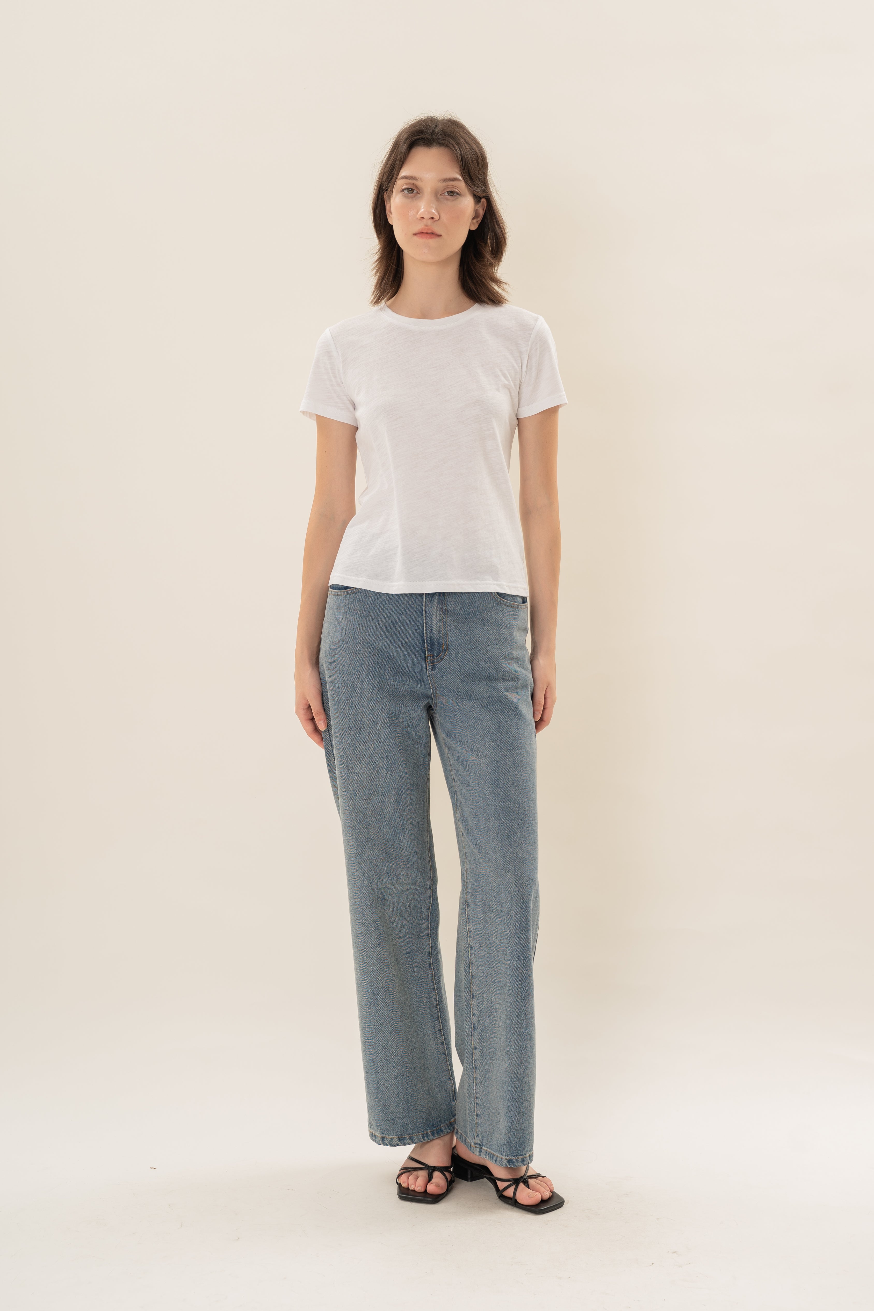 Soft Fitted Tee in White
