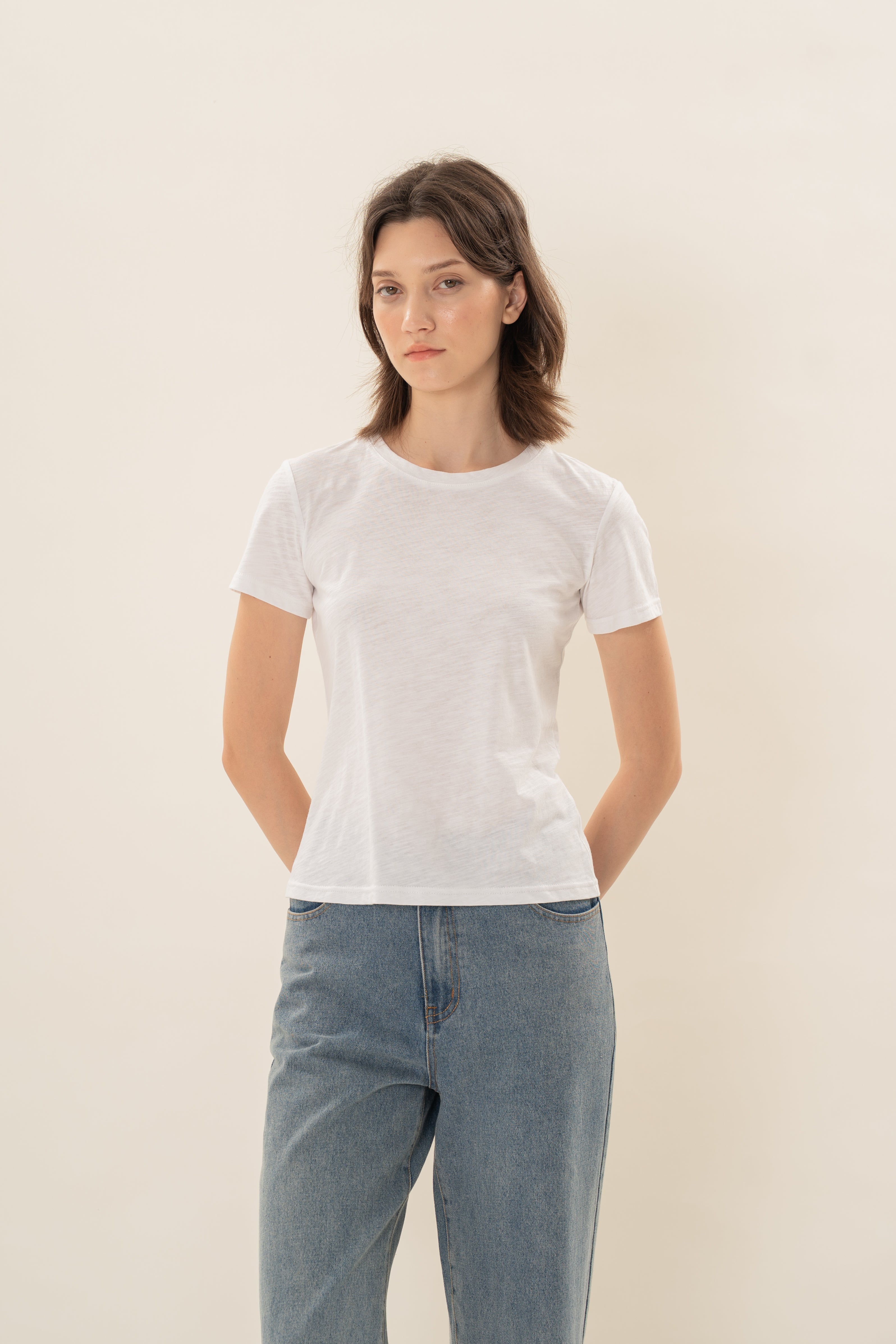 Soft Fitted Tee in White